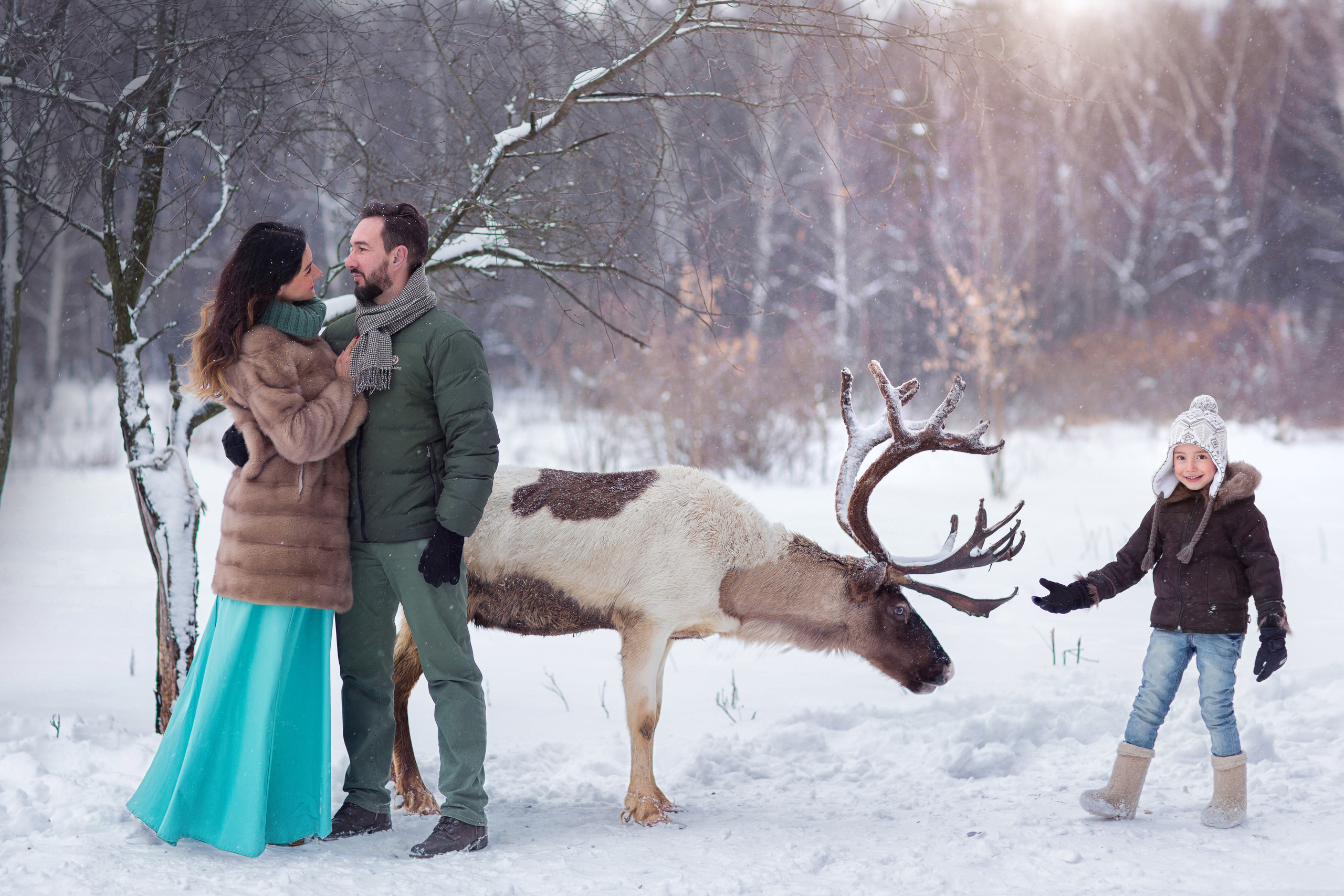 Фотосессии с оленями. Фотограф Лия Милк | Москва, Подмосковье