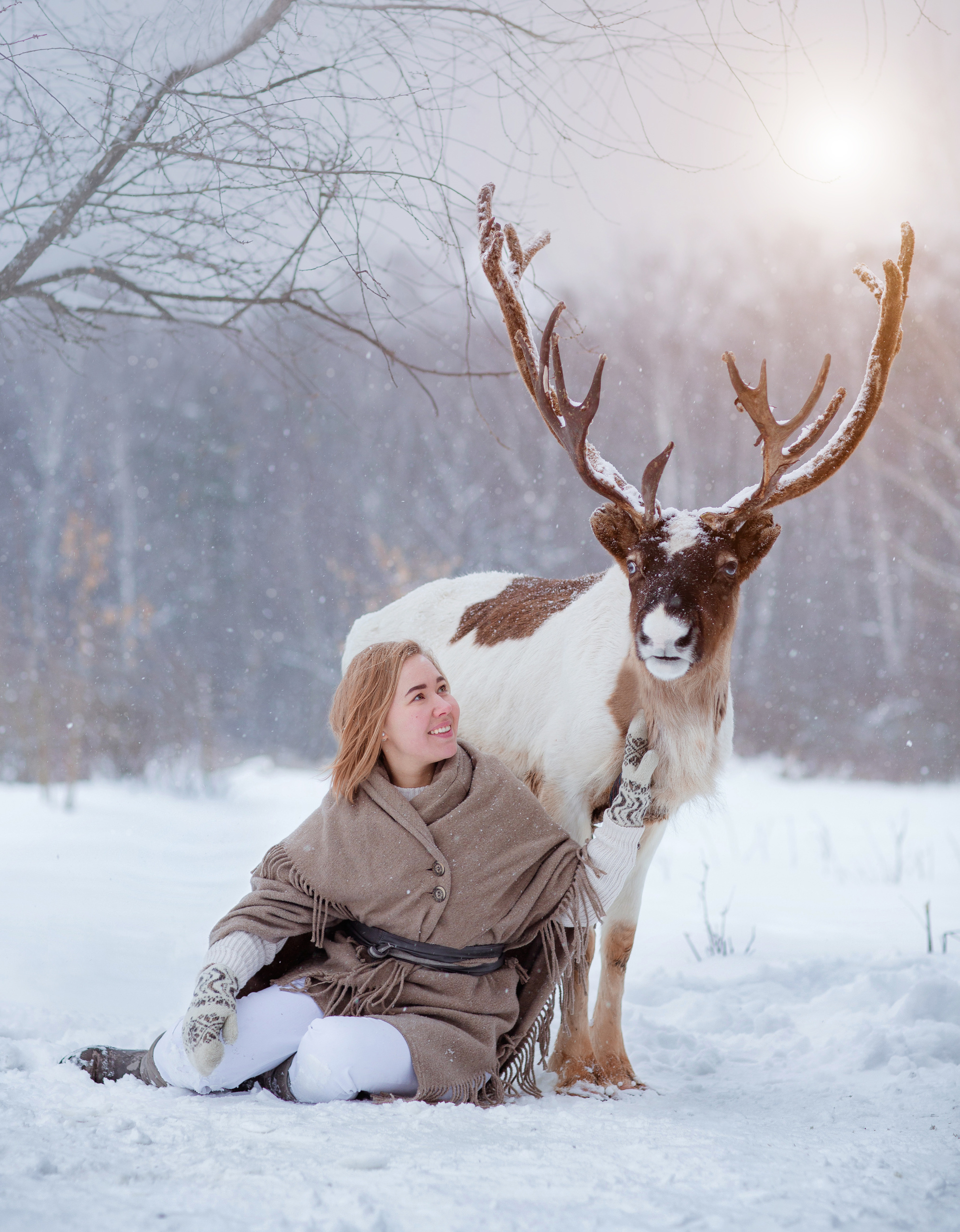 Фотосессии с оленями. Фотограф Лия Милк | Москва, Подмосковье