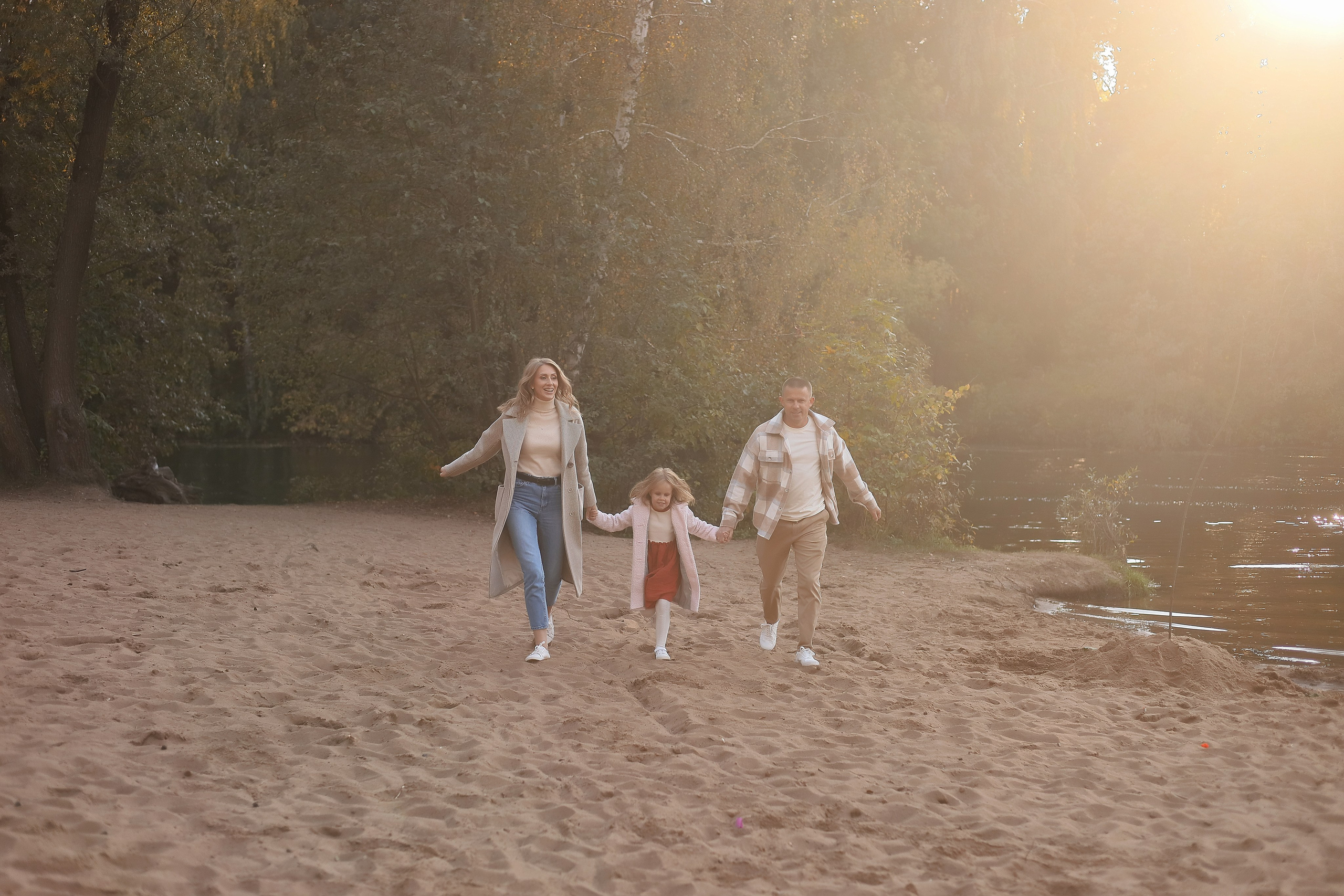 Надя, Женя и Ариана. Серебряный бор. Фотограф Москва Лара Чайка