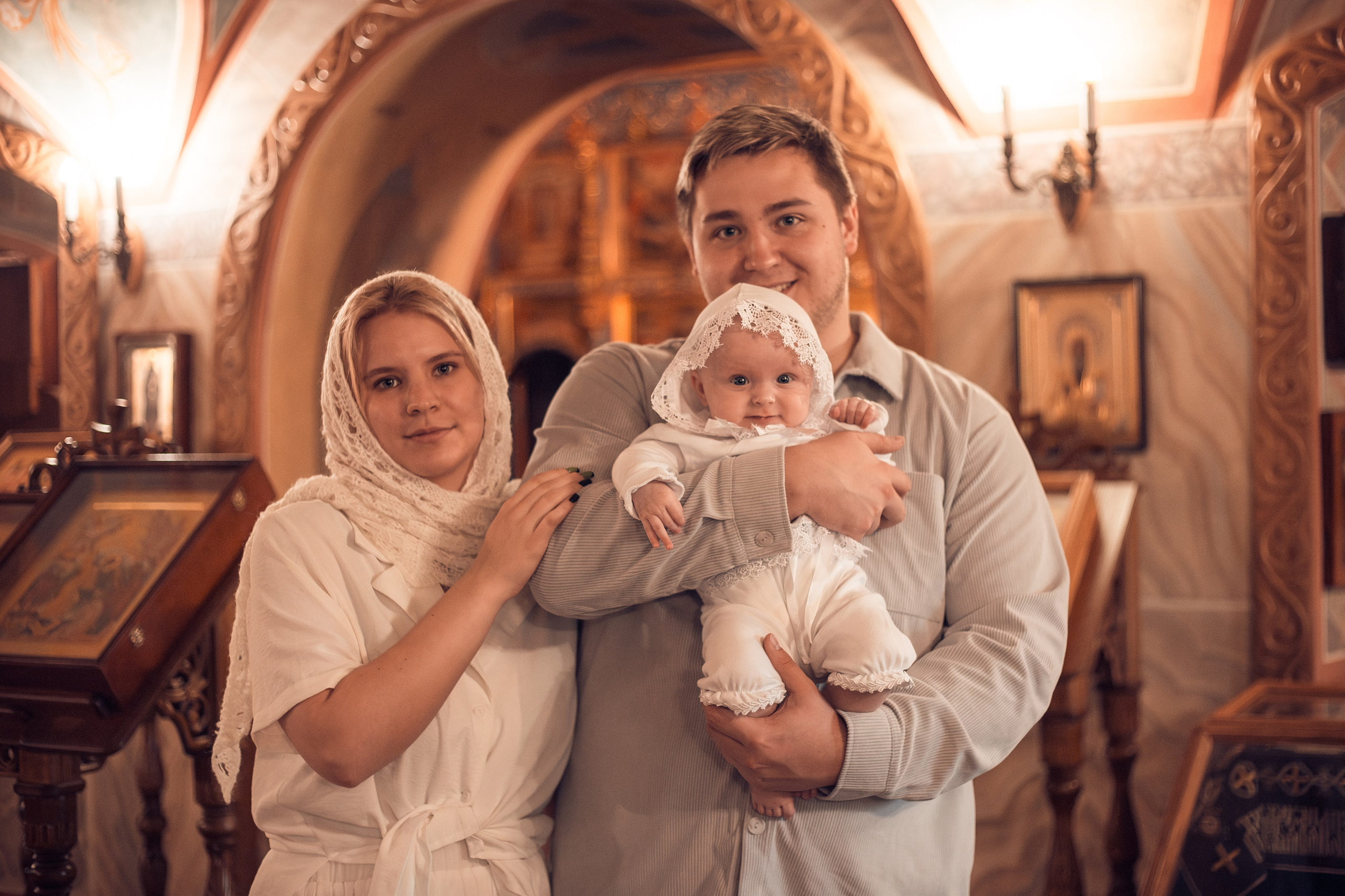 Крещение Полины в Спасо-Преображенском Воротынском женском монастыре