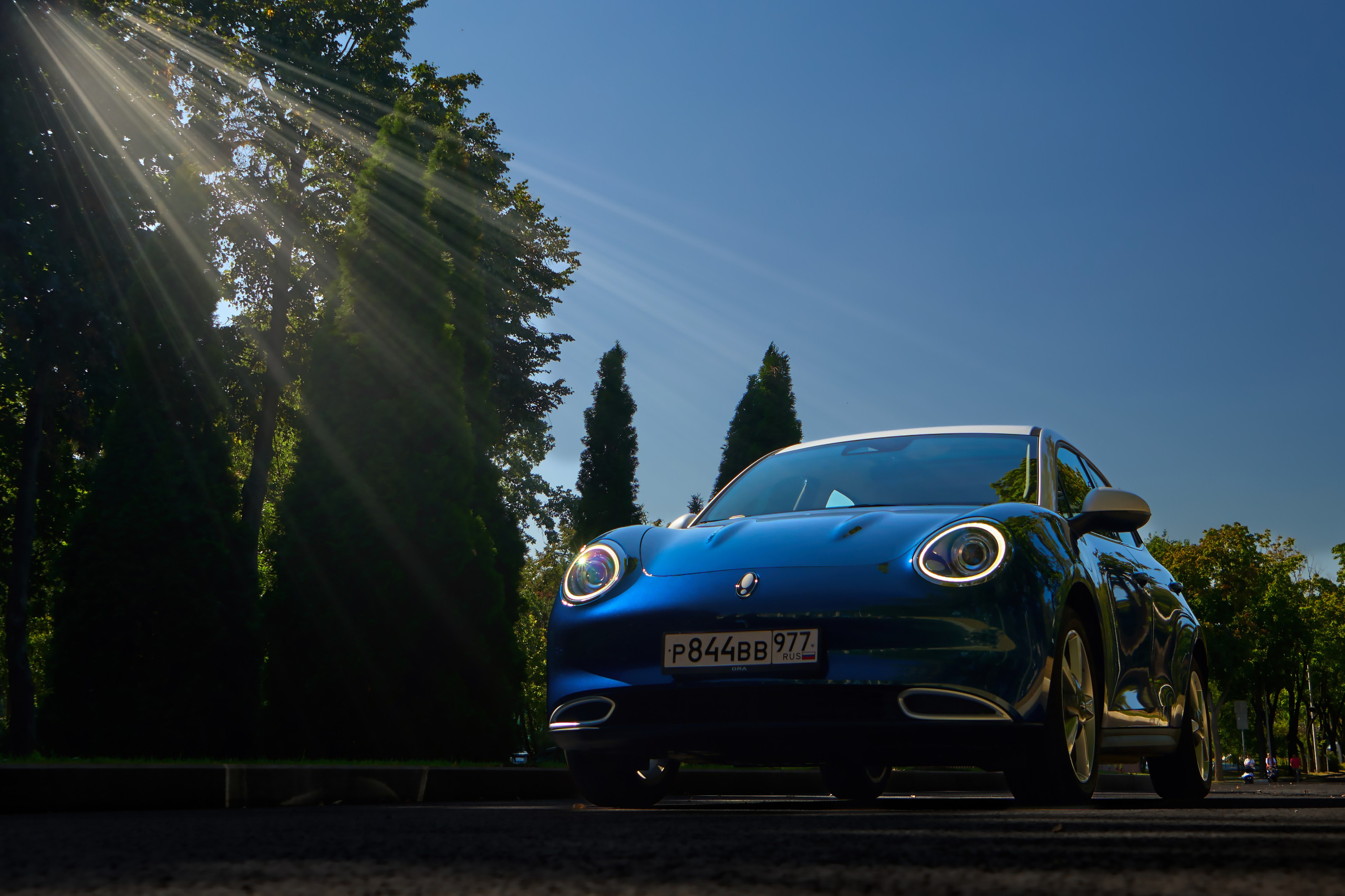 Электромобиль ORA 03. FM Media Сrew. Репортажные фото и видео