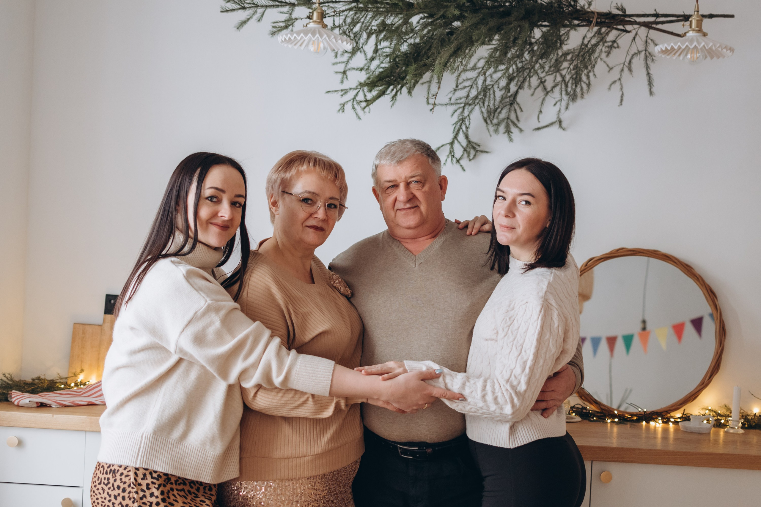 Новогодняя съемка Ольги с семьей. Семейный фотограф в Тюмени Ксения Мязитова