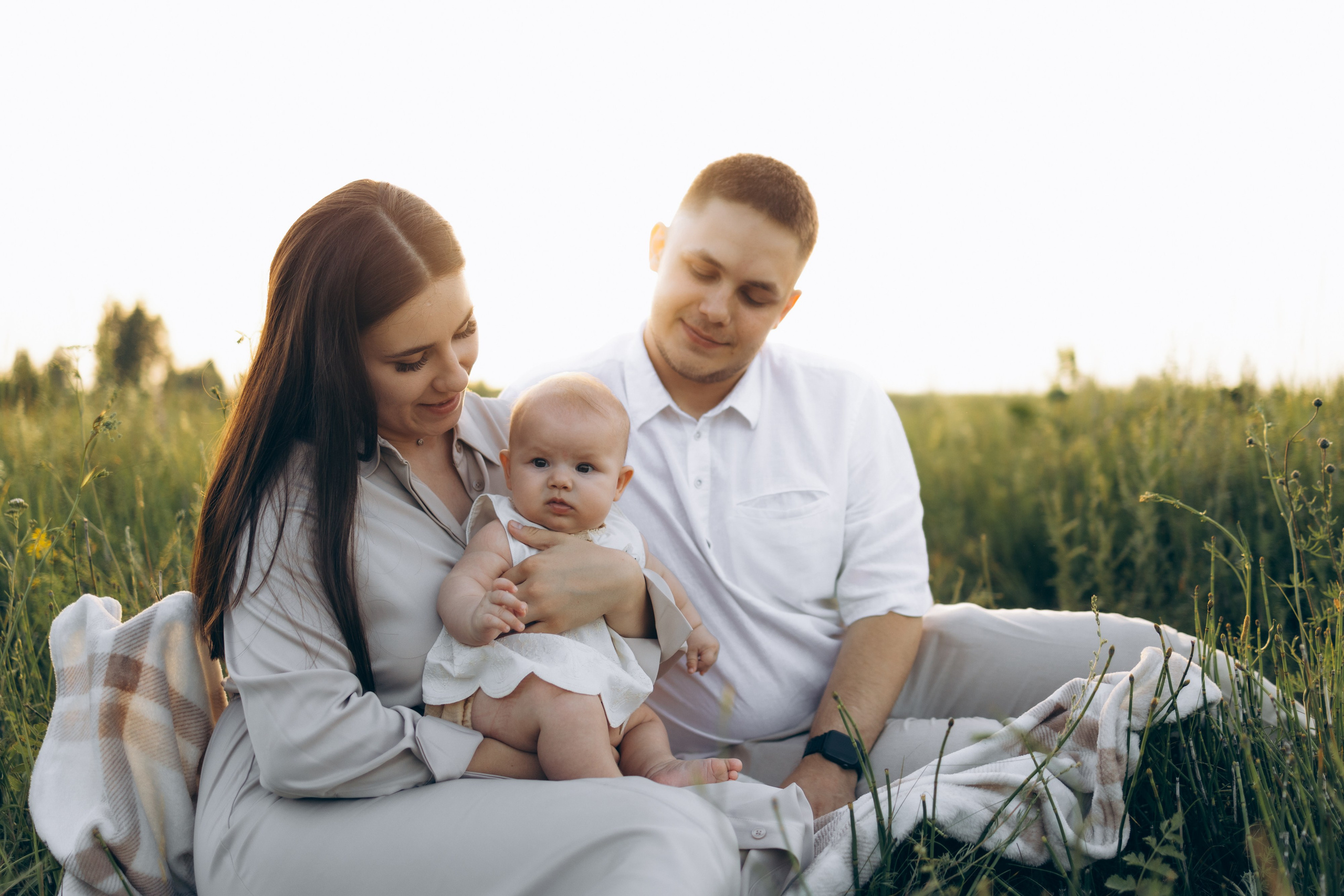 Семейная Фотосессия в поле в Казани