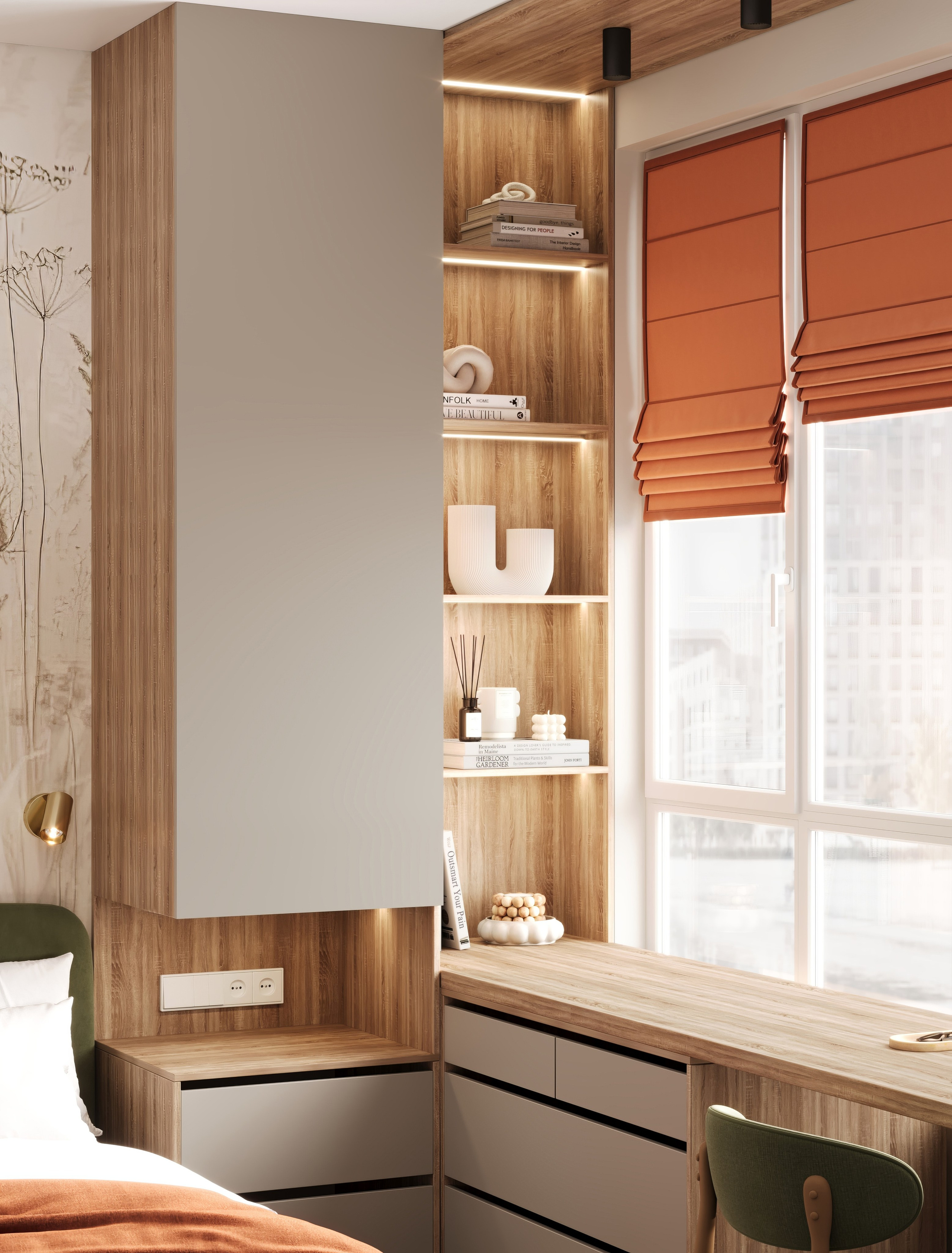 Визуализация квартиры ЖК Дзен-кварталы 70.2 m². Заказать 3d визуализацию интерьеров — Дарья Веденёва