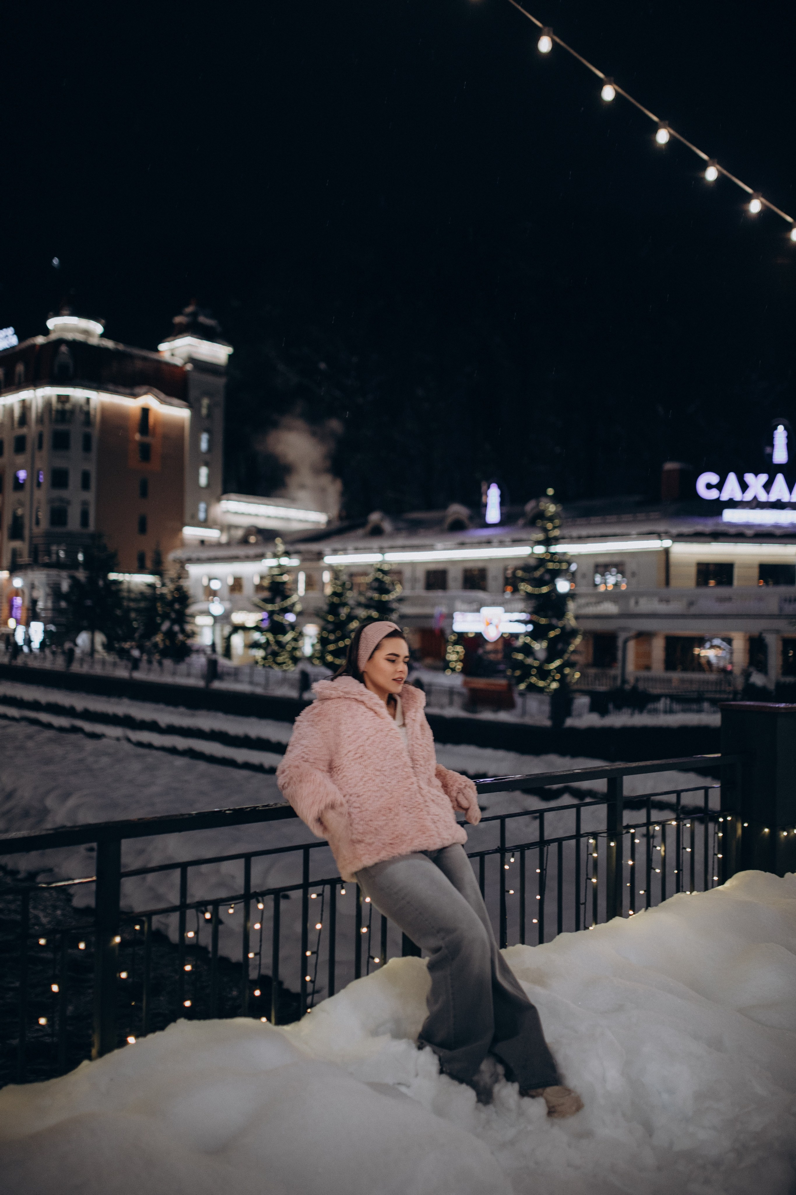 Зимняя прогулка на Розе Хутор с Кристиной. Фотограф Елизавета Балакир