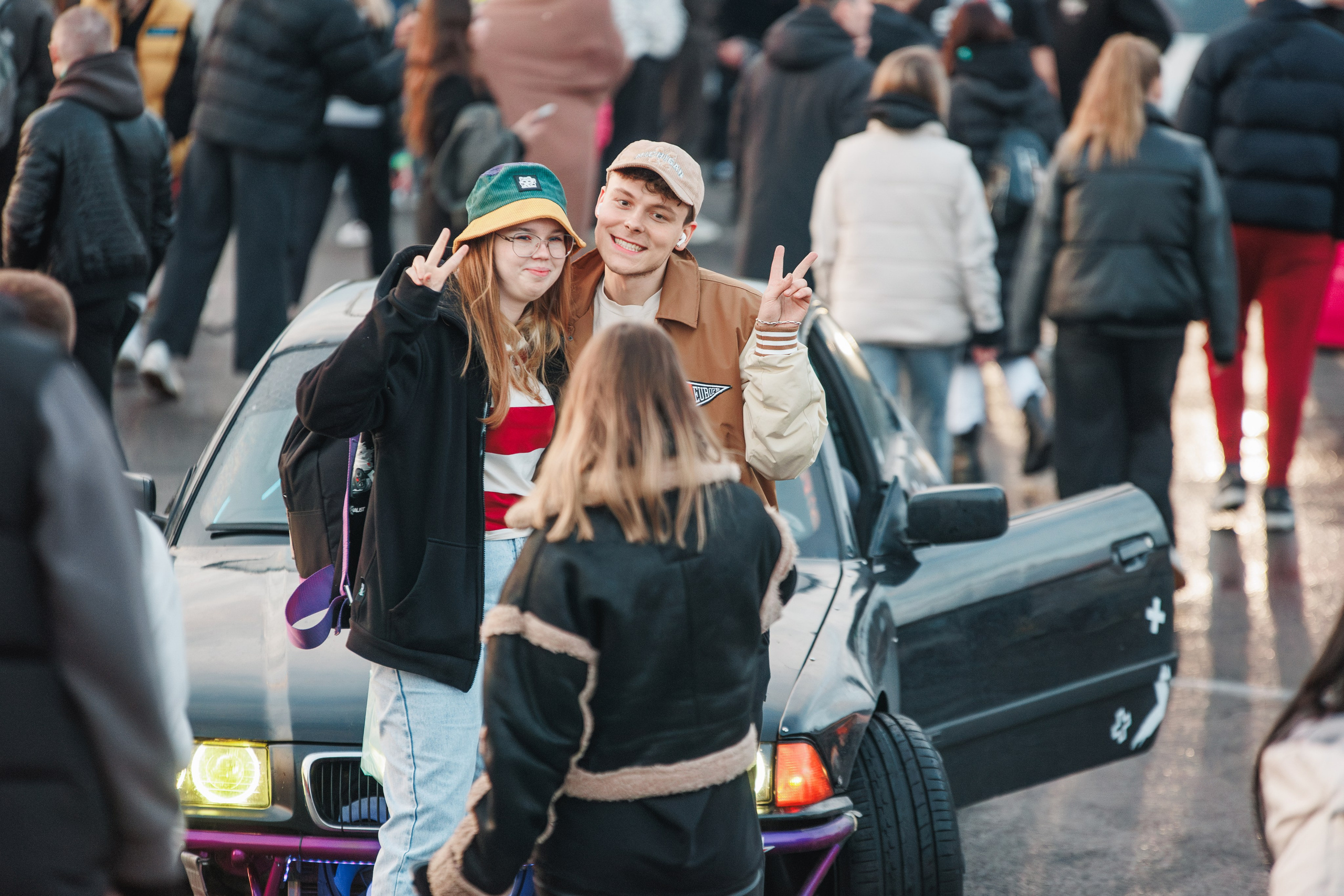 Выставка и дрифт машин. Репортажный фотограф. Москва. Алина Ланская