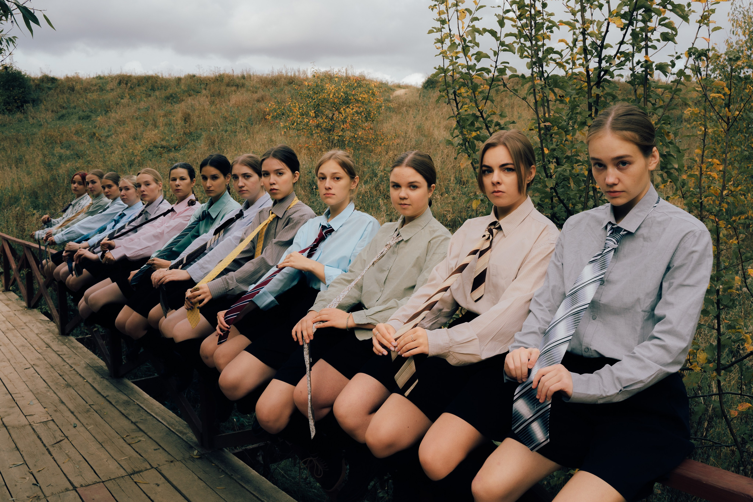 Концептуальная фотосъемка в поле Москва