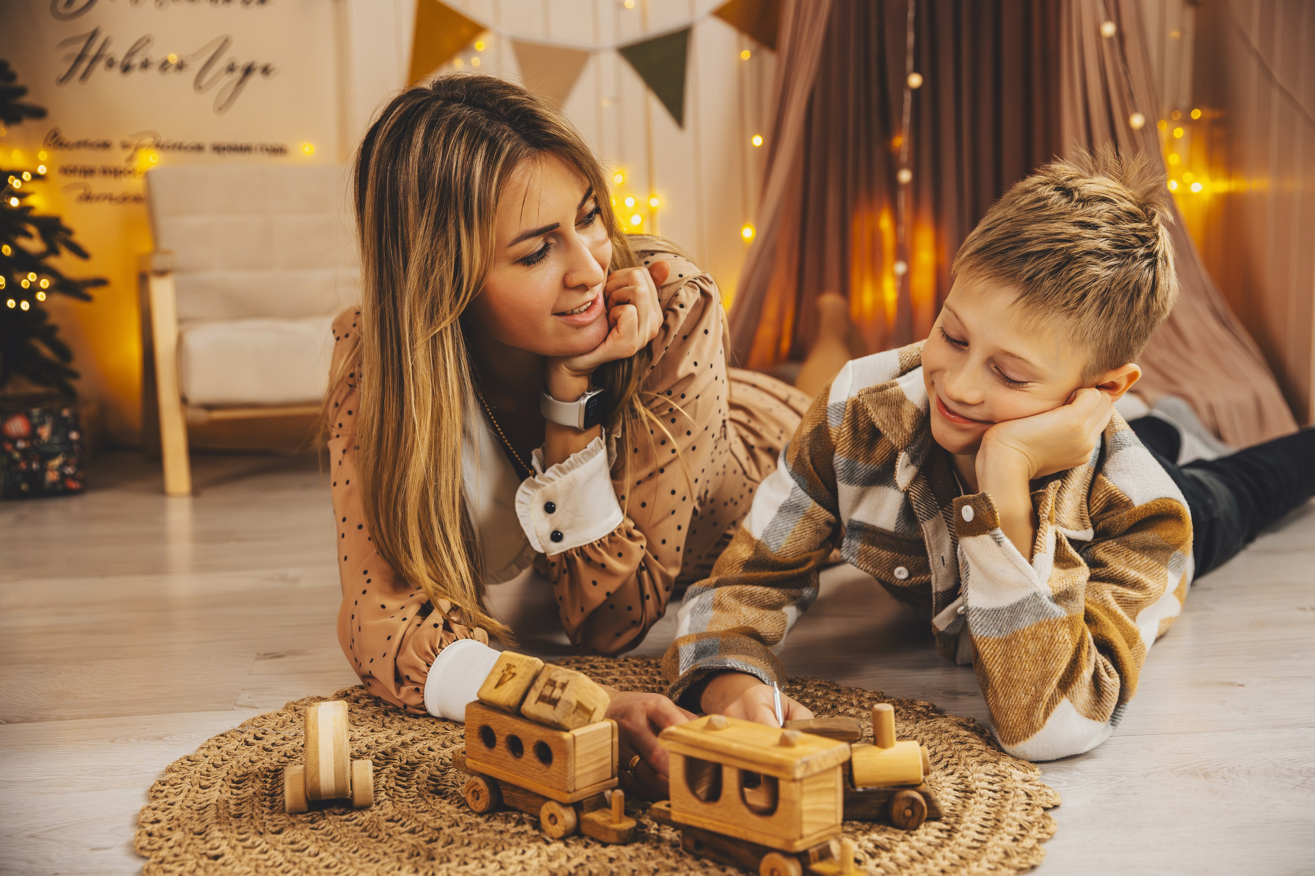 Фотосессия малыша на годик в студии. Семейный и женский фотограф в Москве Надежда Воробьева