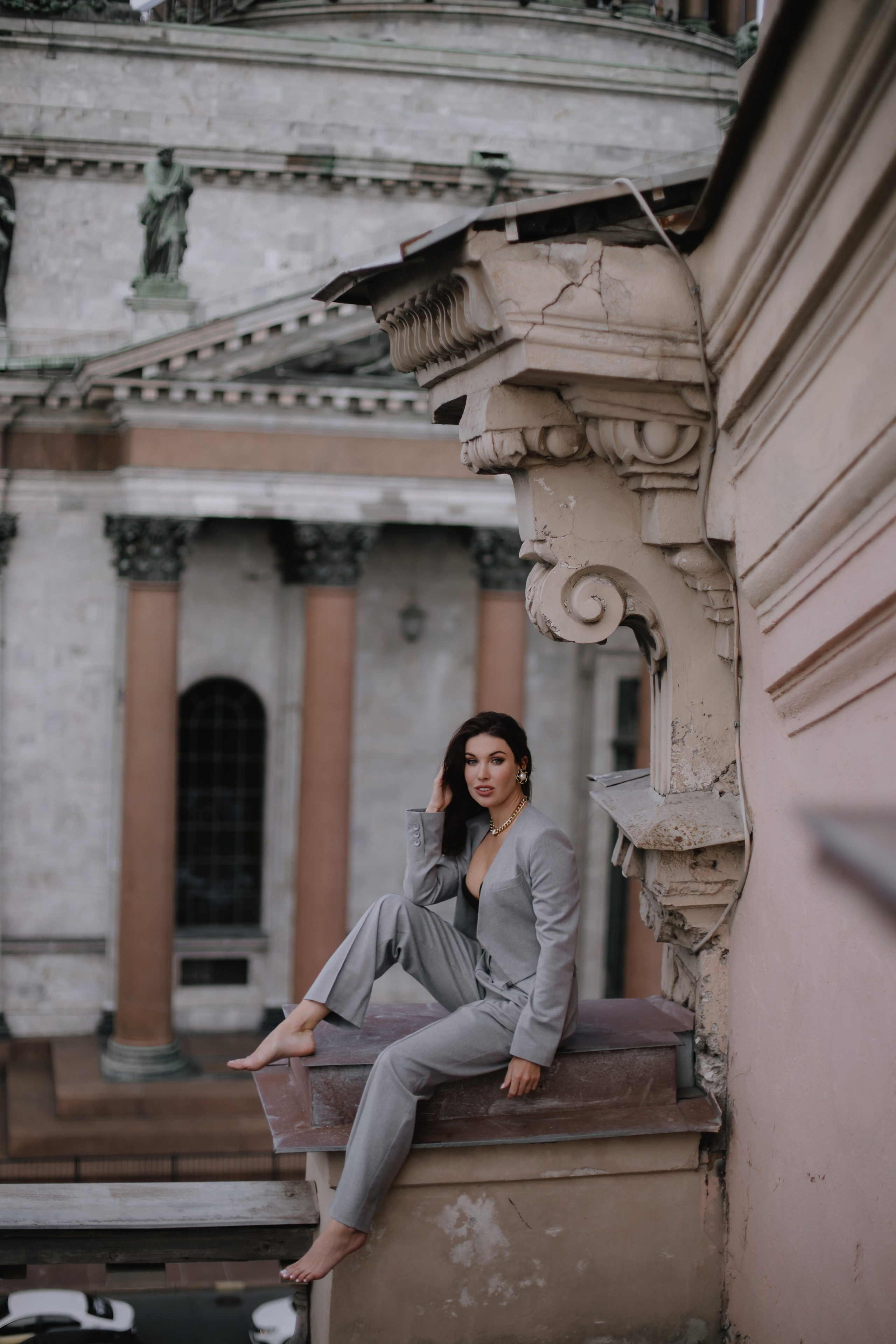 Вероника (съемка на крыше). Фотограф в Москве и Санкт-Петербурге Дарина