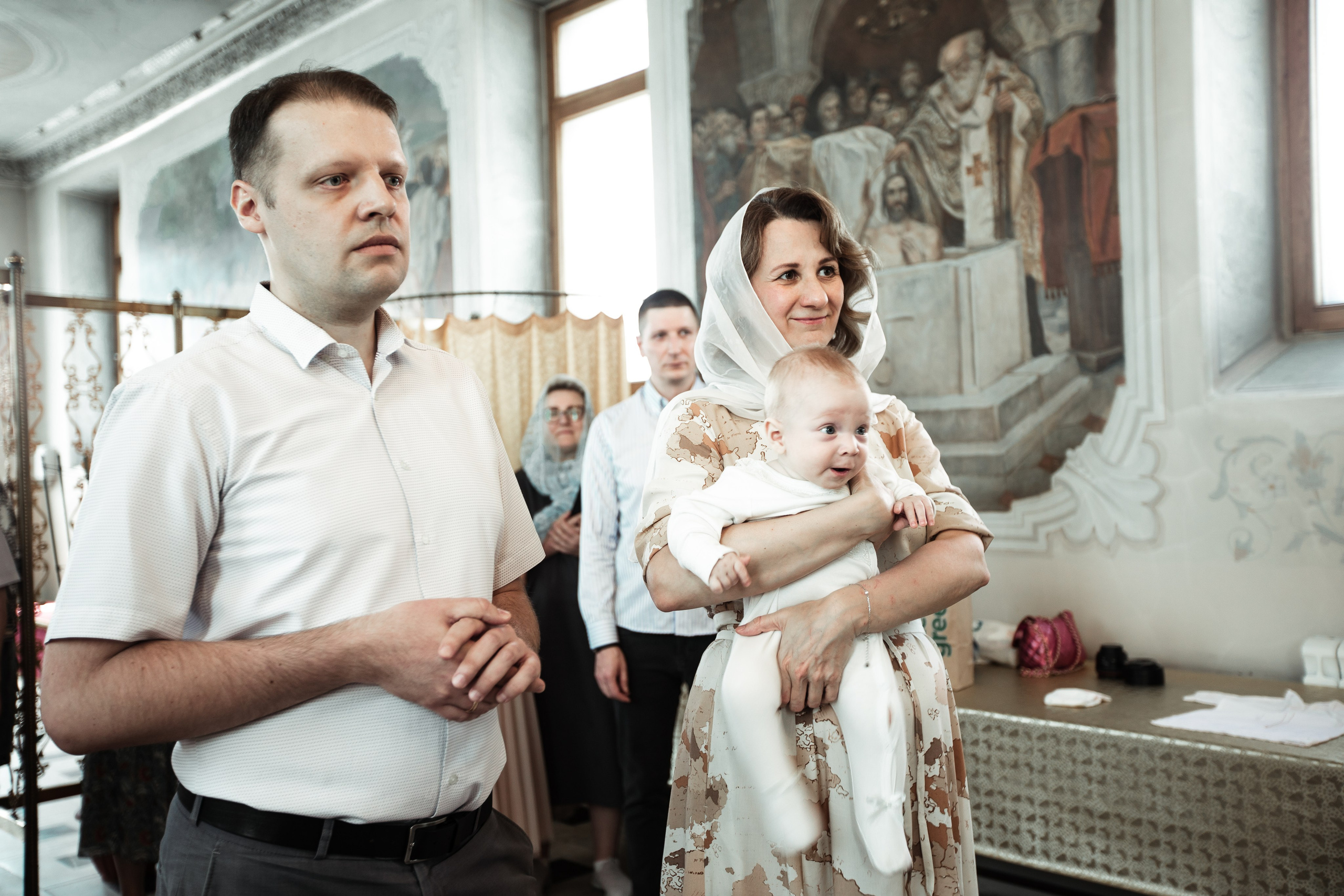 Крещение Николая в Елоховском Соборе. Фотосессии в Москве - фотограф Неонилла Ленко