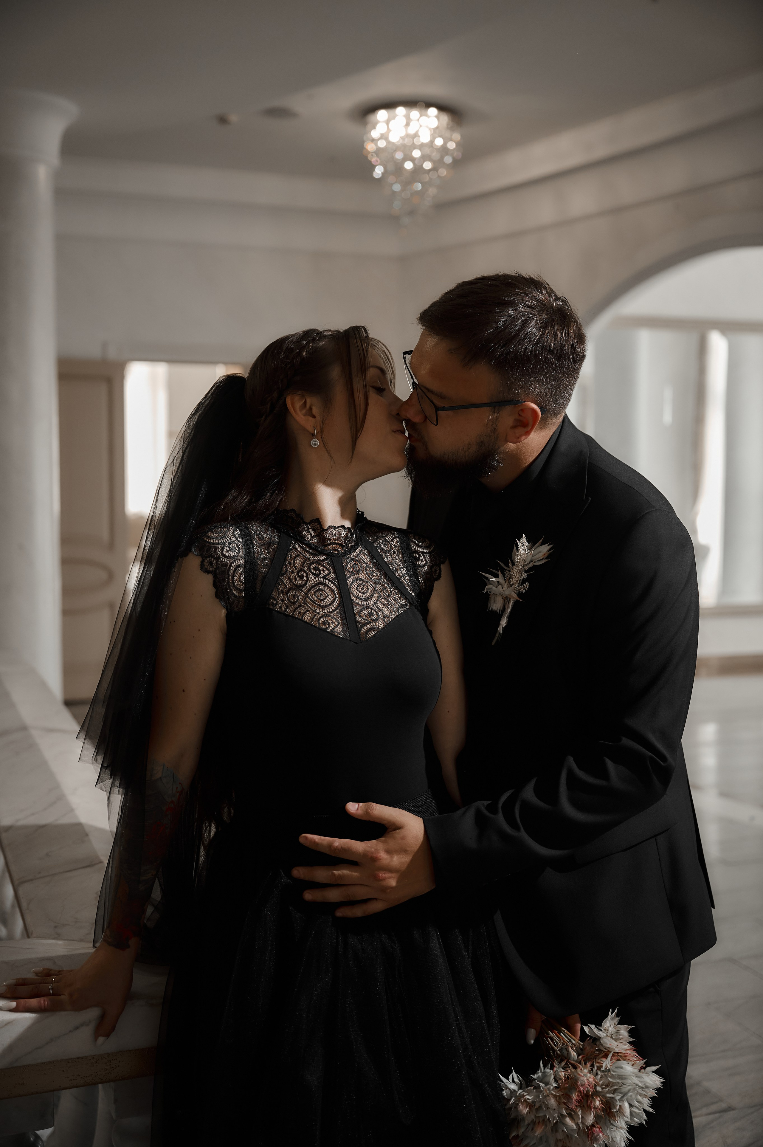 Свадебная фотосессия в Туле в черном. Свадебный фотограф в Туле Никита Беляев