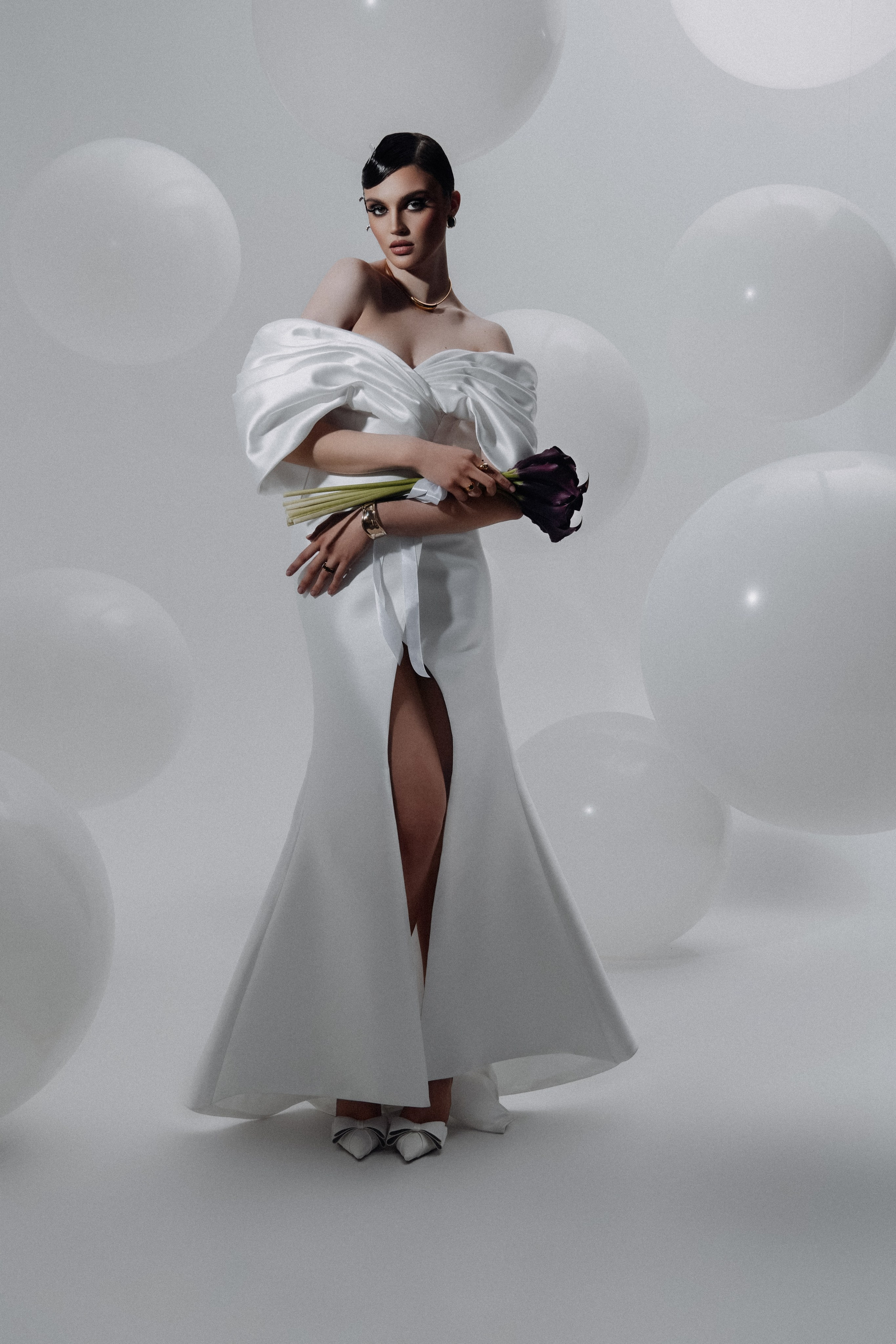 фотосессия с шарами в студии