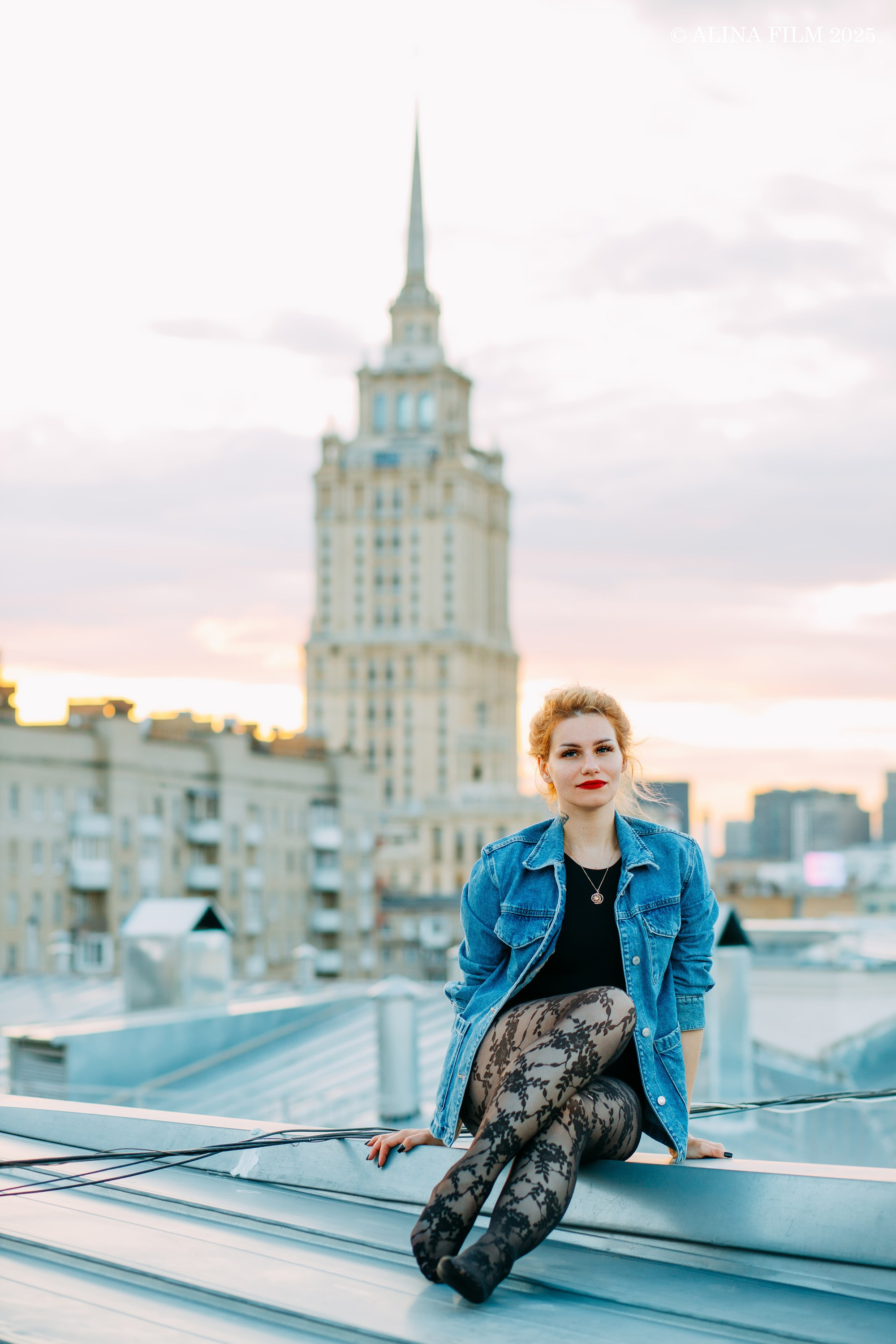 Фотосессия на крыше в Москве. Фотограф в Санкт-Петербурге Alina Film