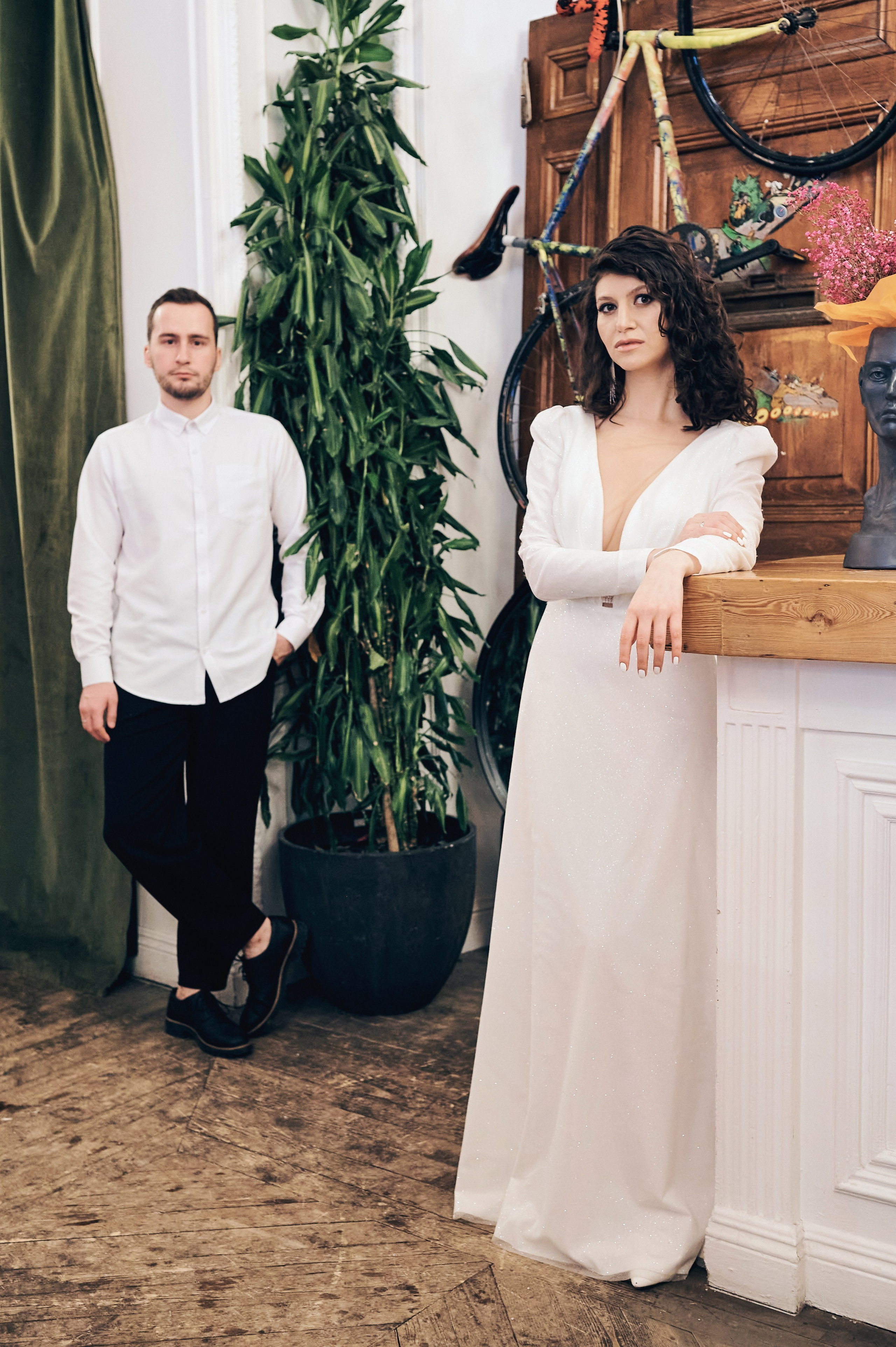 Портрет невесты в свадебном наряде, красота, репортажная съемка свадьбы