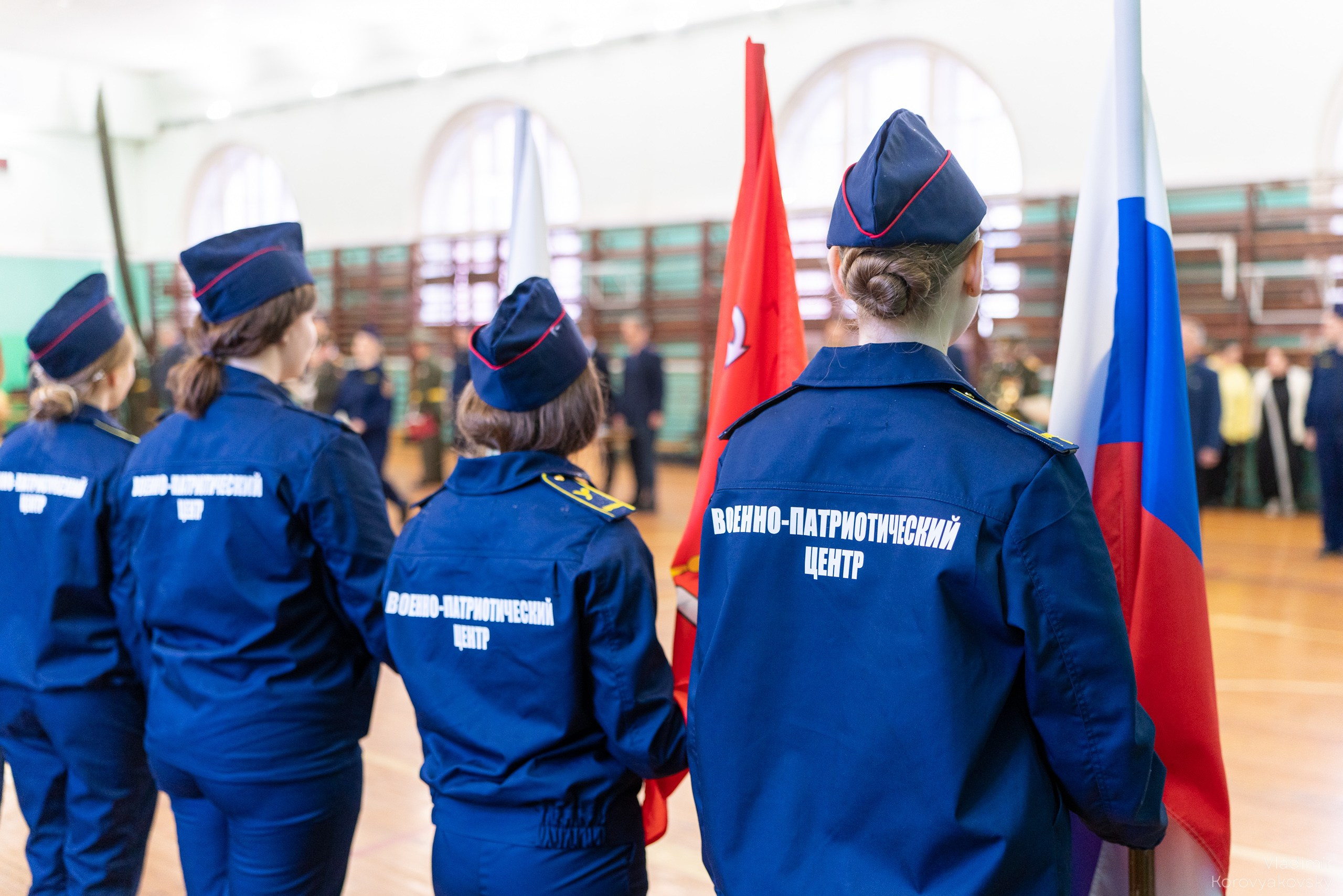 Торжественное закрытие курса военной подготовки. Фотограф Владимир Коровяковский