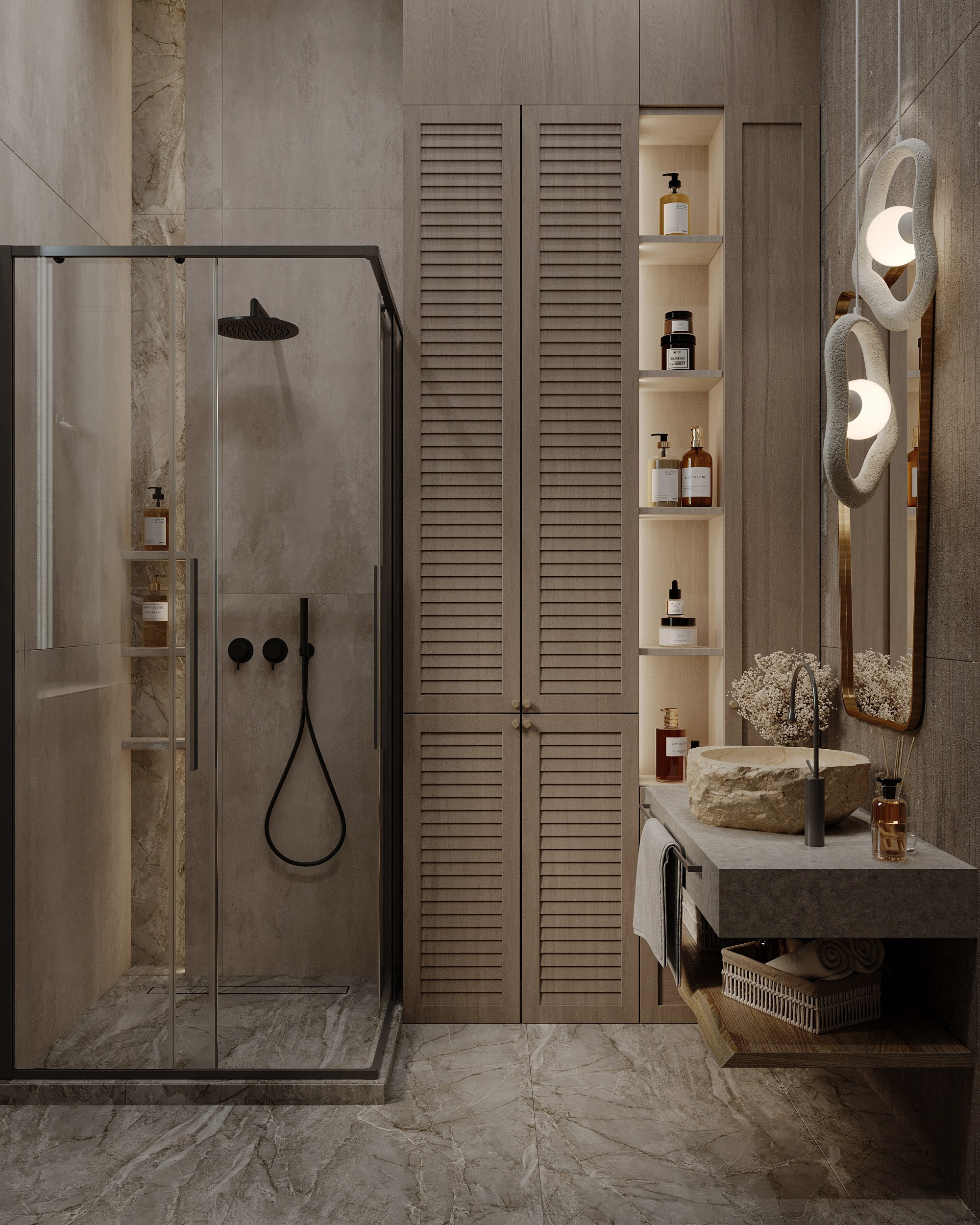 Визуализация загородного дома (интерьерная). Королёва Анастасия | 3D визуализатор