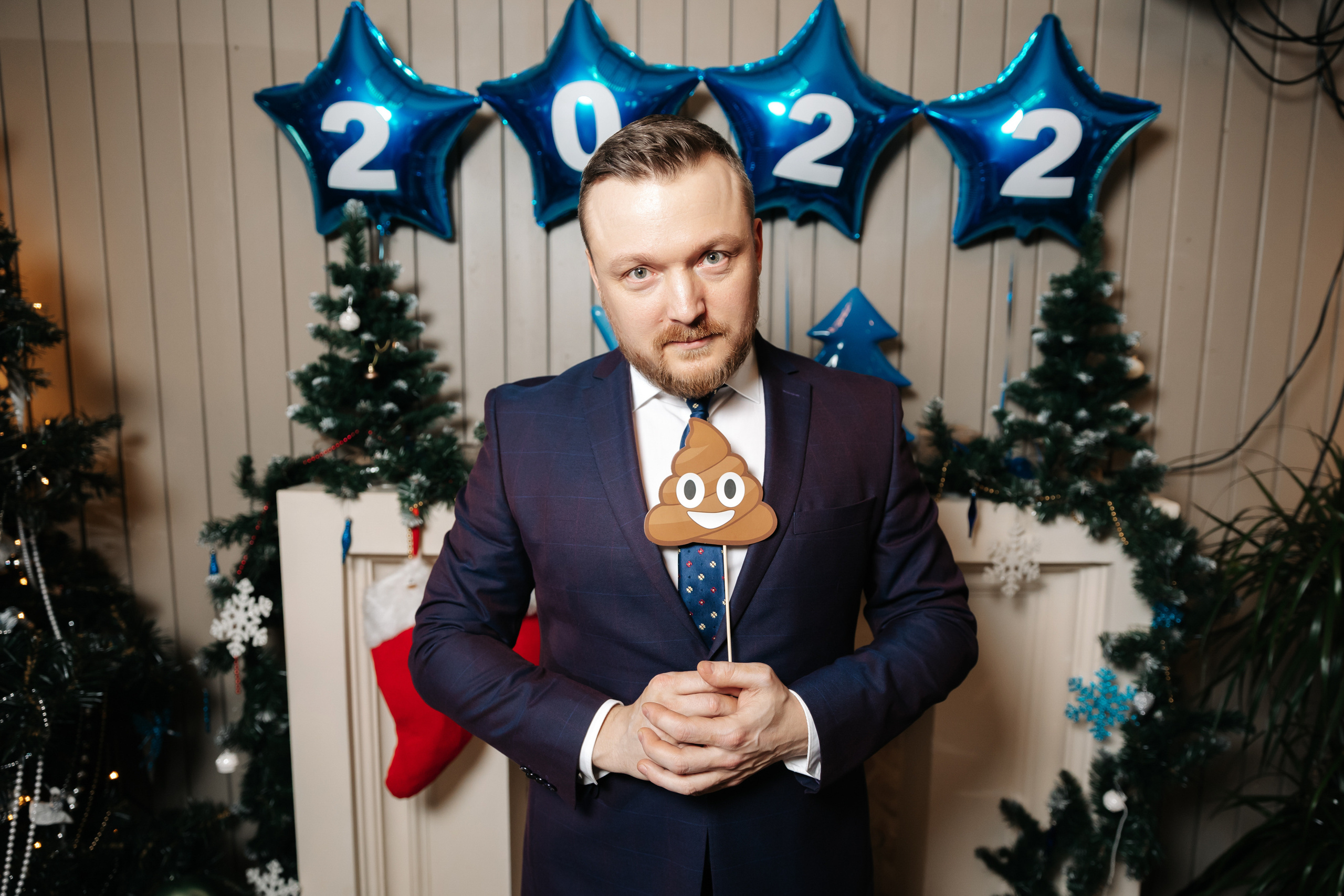 Новогодний корпоратив компании «ЮНИПРО» 27 декабря 2021 года. Ведущий на свадьбу, корпоратив и юбилей в Москве Сергей Рябинин