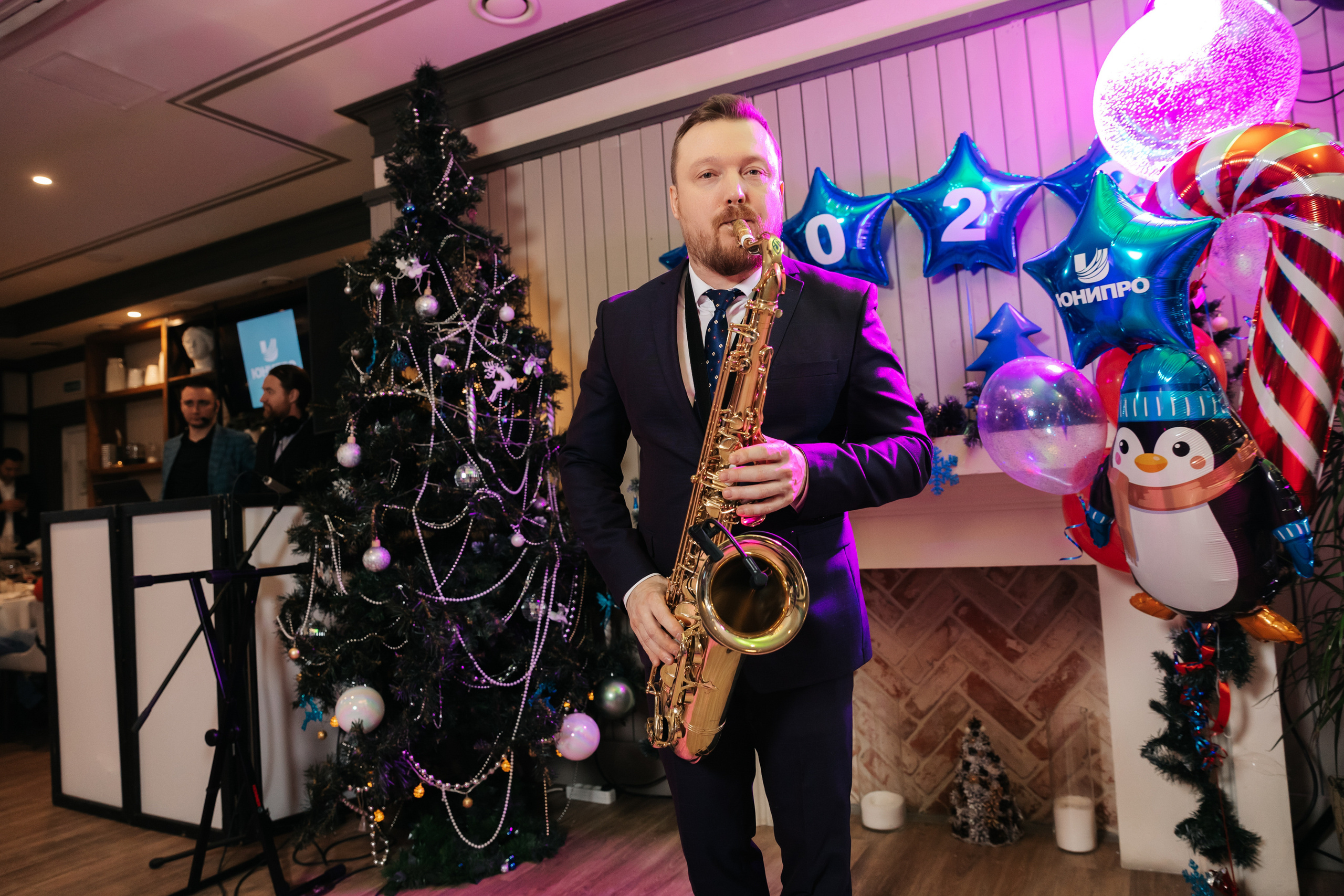 Новогодний корпоратив компании «ЮНИПРО» 27 декабря 2021 года. Ведущий на свадьбу, корпоратив и юбилей в Москве Сергей Рябинин