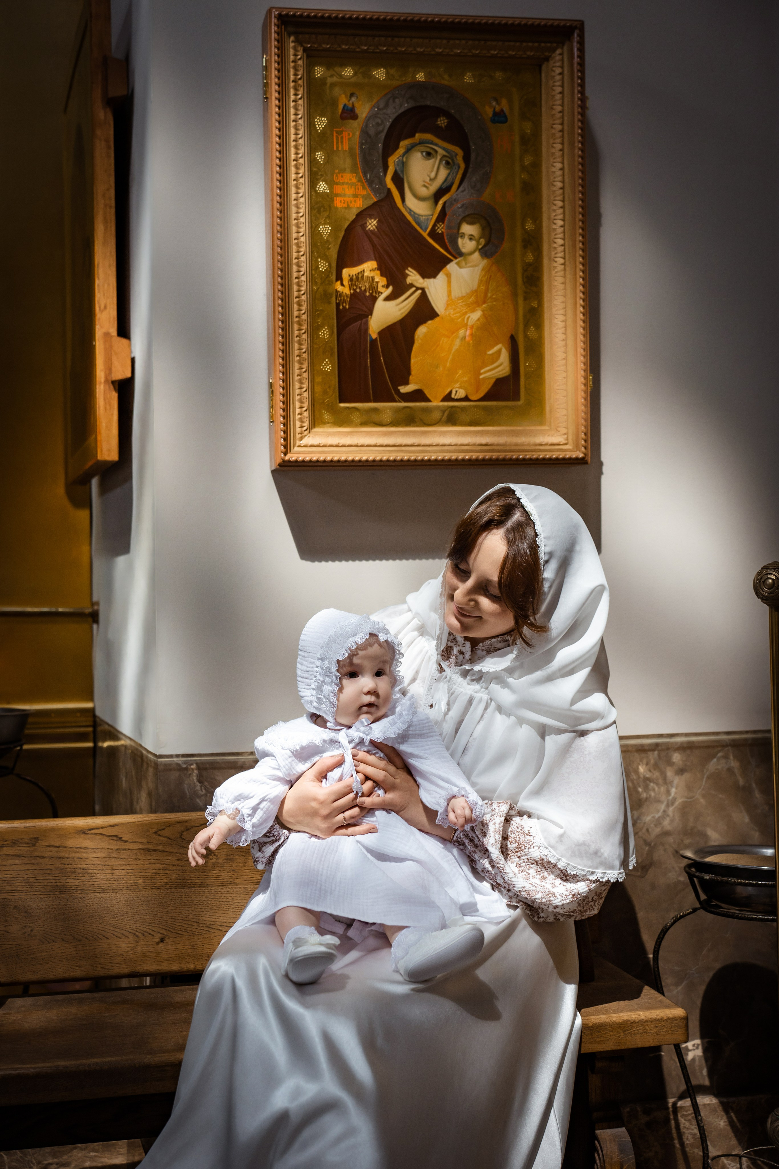 Таинство Крещения (постановочная съемка). Moscow_CPC