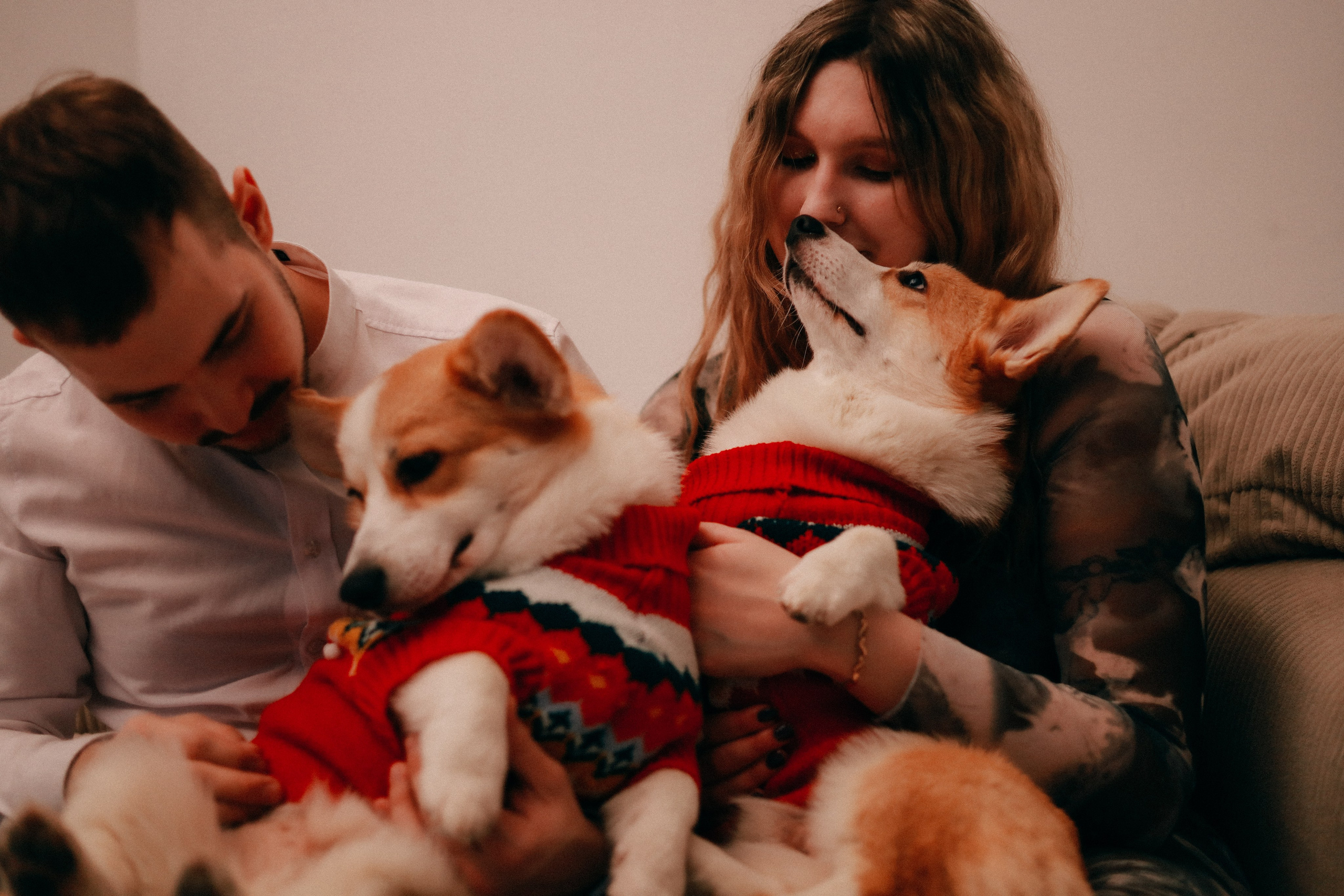 Оля, Антон и сыновья. Фотограф София Комкина