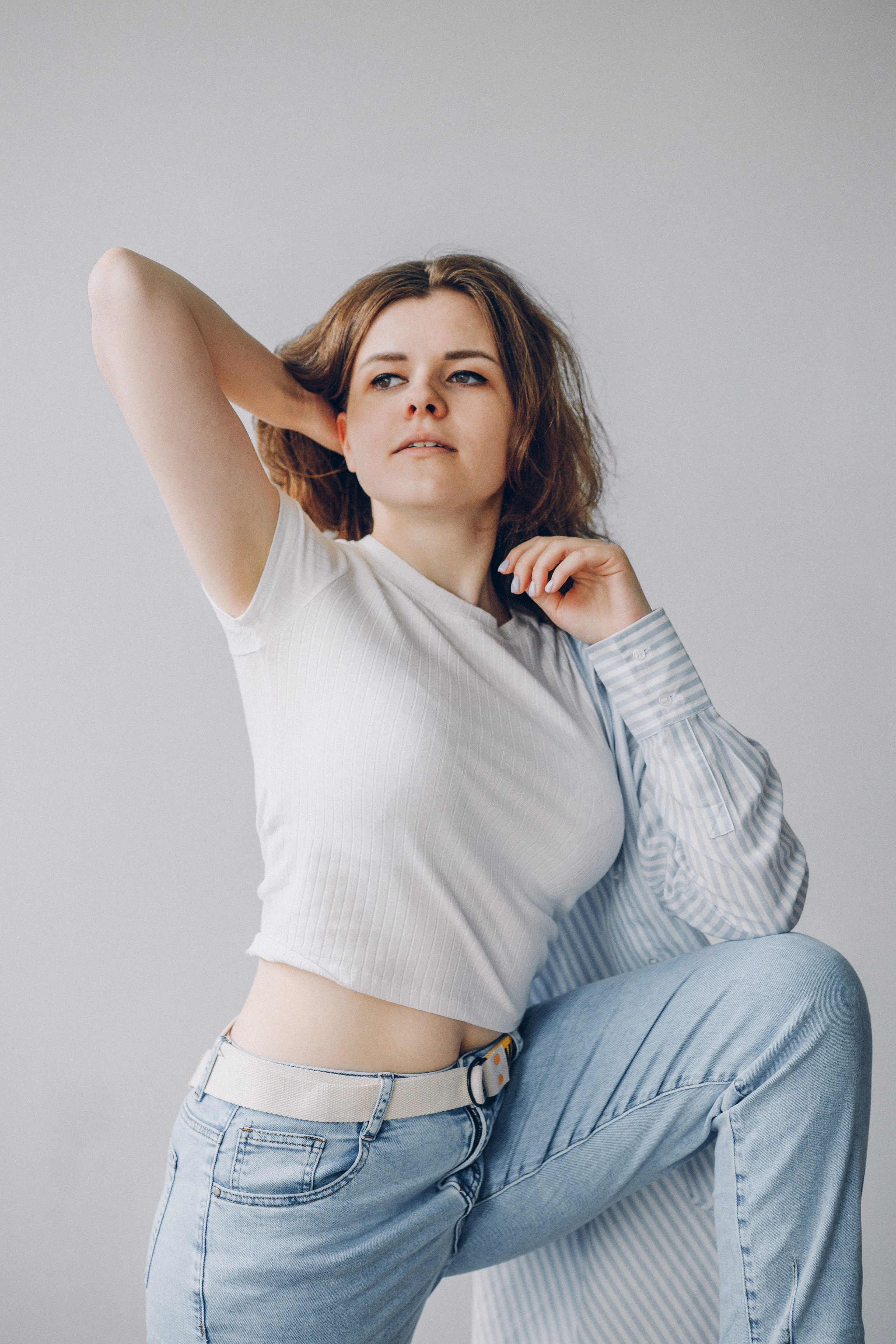 Студийная фотосессия с Люсей. Выпускные альбомы в Серпухове