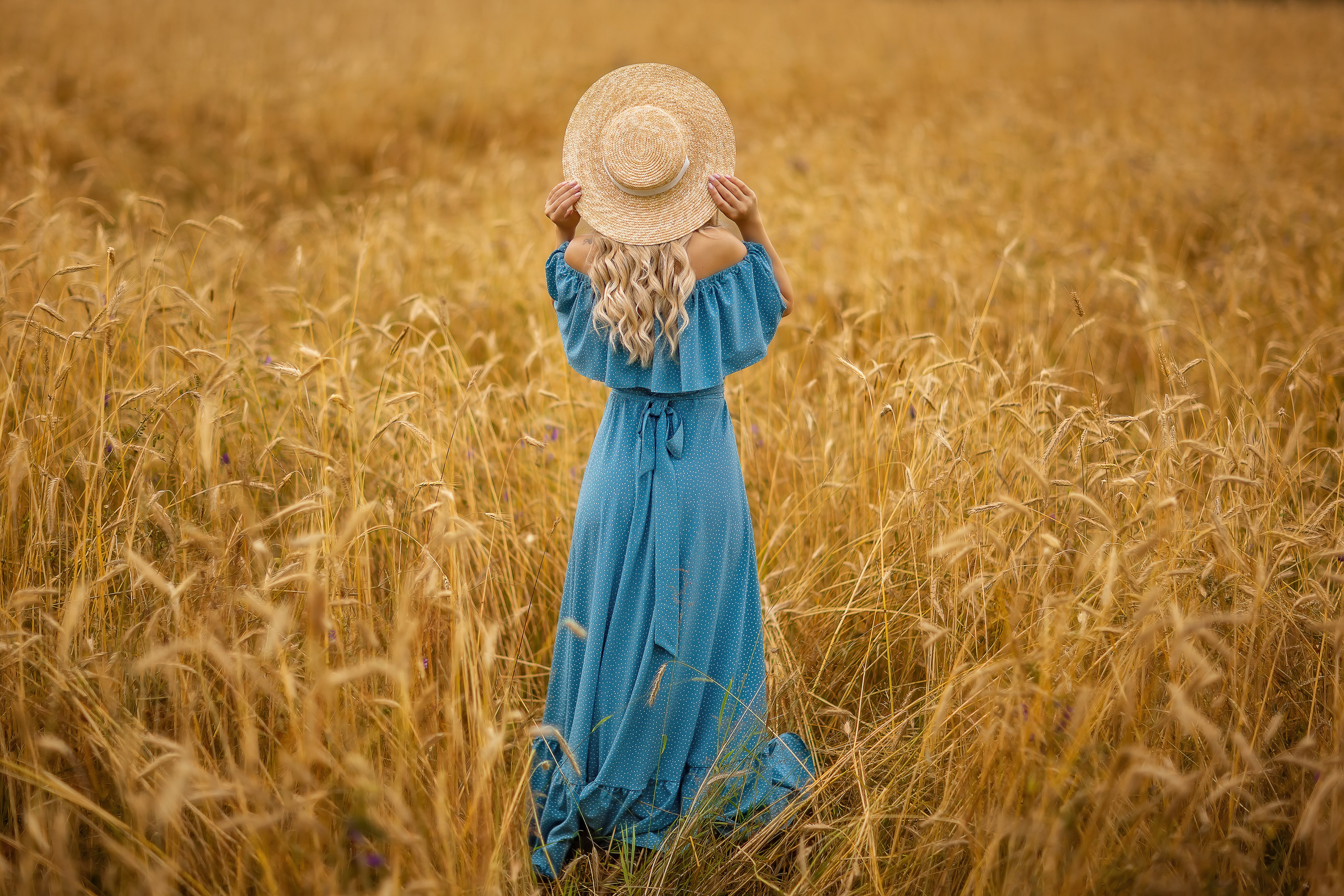 Фотосессия в пшенице