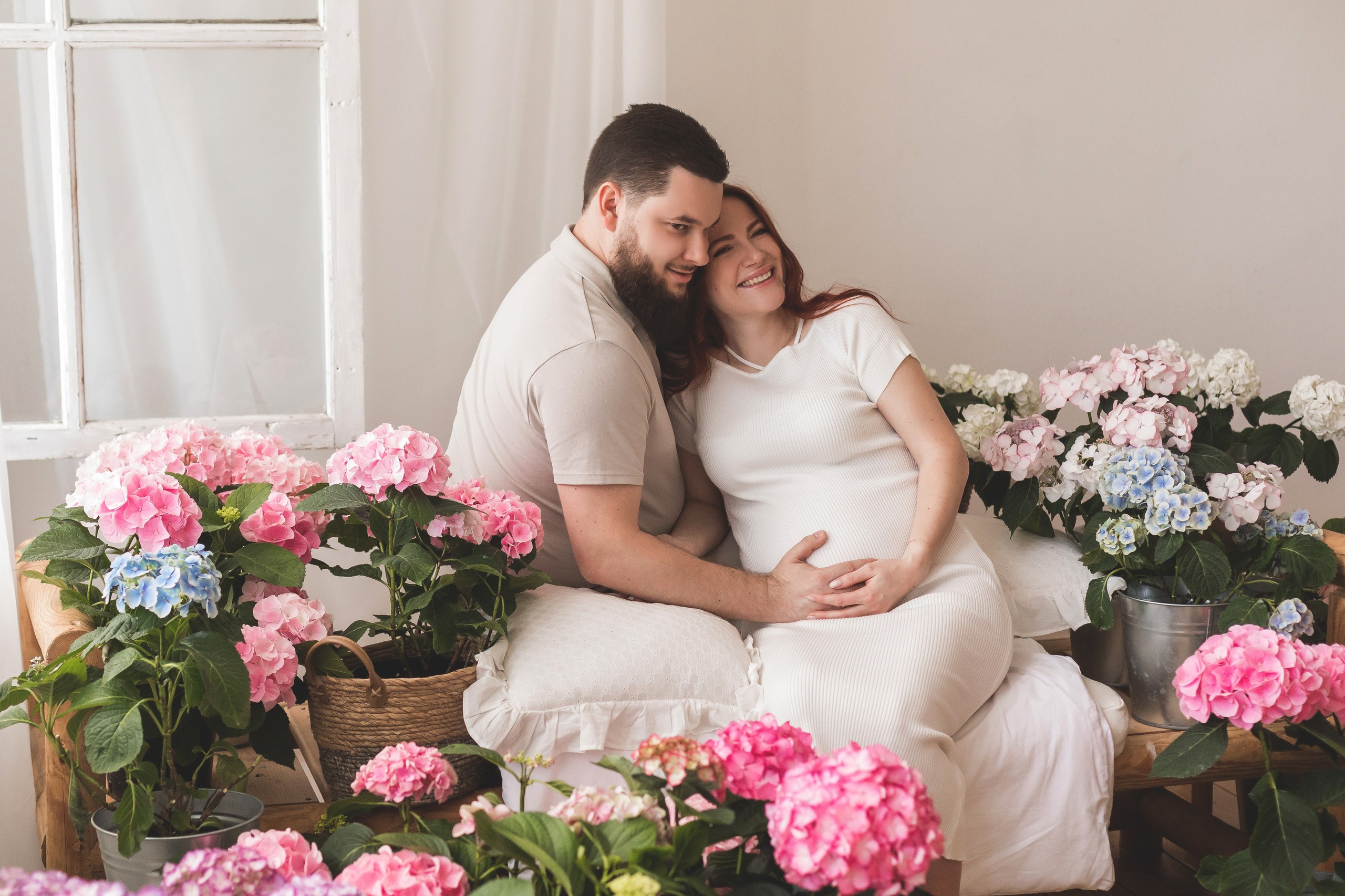 Гортензия в студии. Семейный и детский фотограф Краснодар Валерия Власенко