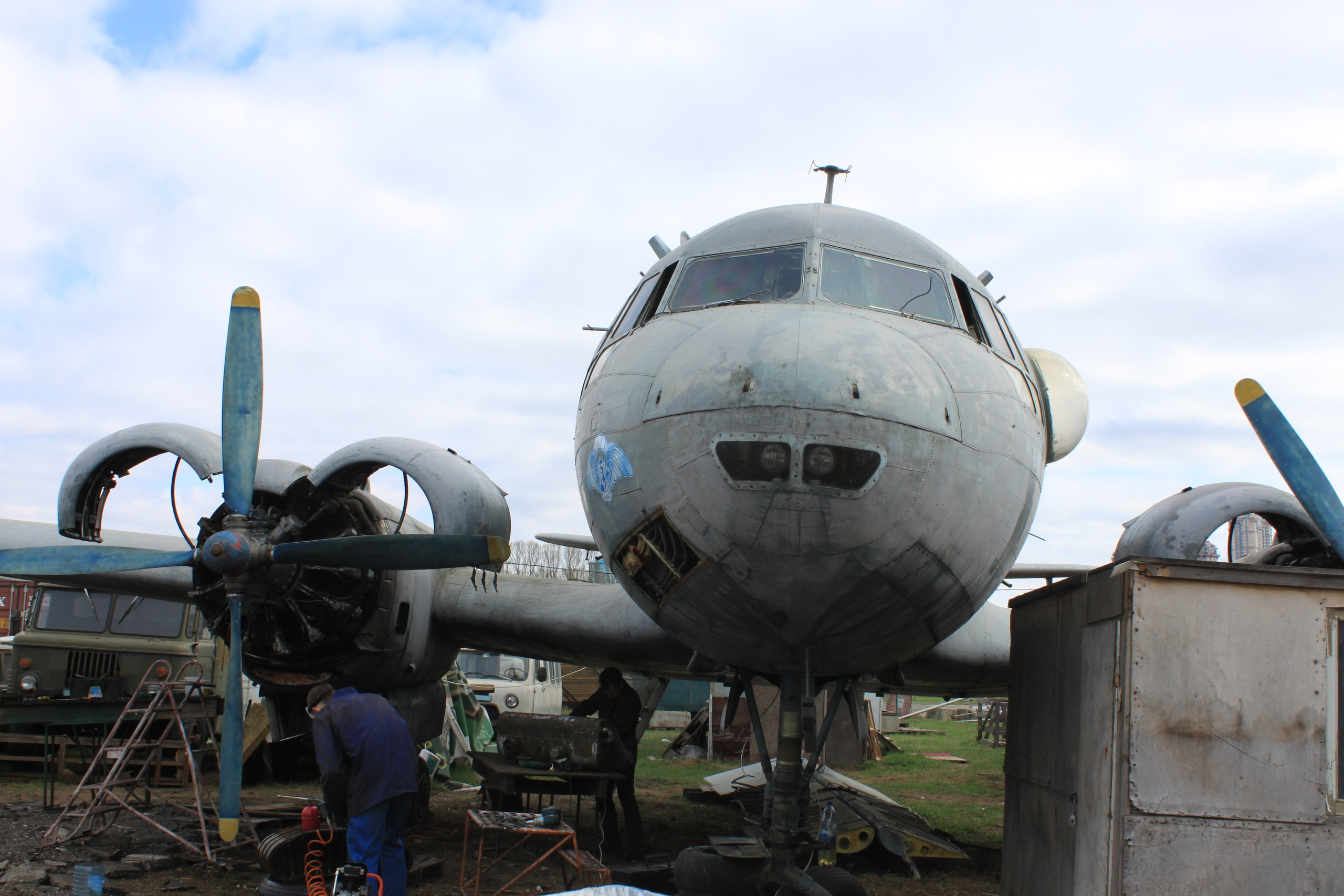 Ил-14Т «Голубая Мечта» работы в Тушино (2011 г.). Фотоальбом показывающий увлекательный мир авиации и мир медведей Андрея Иванова