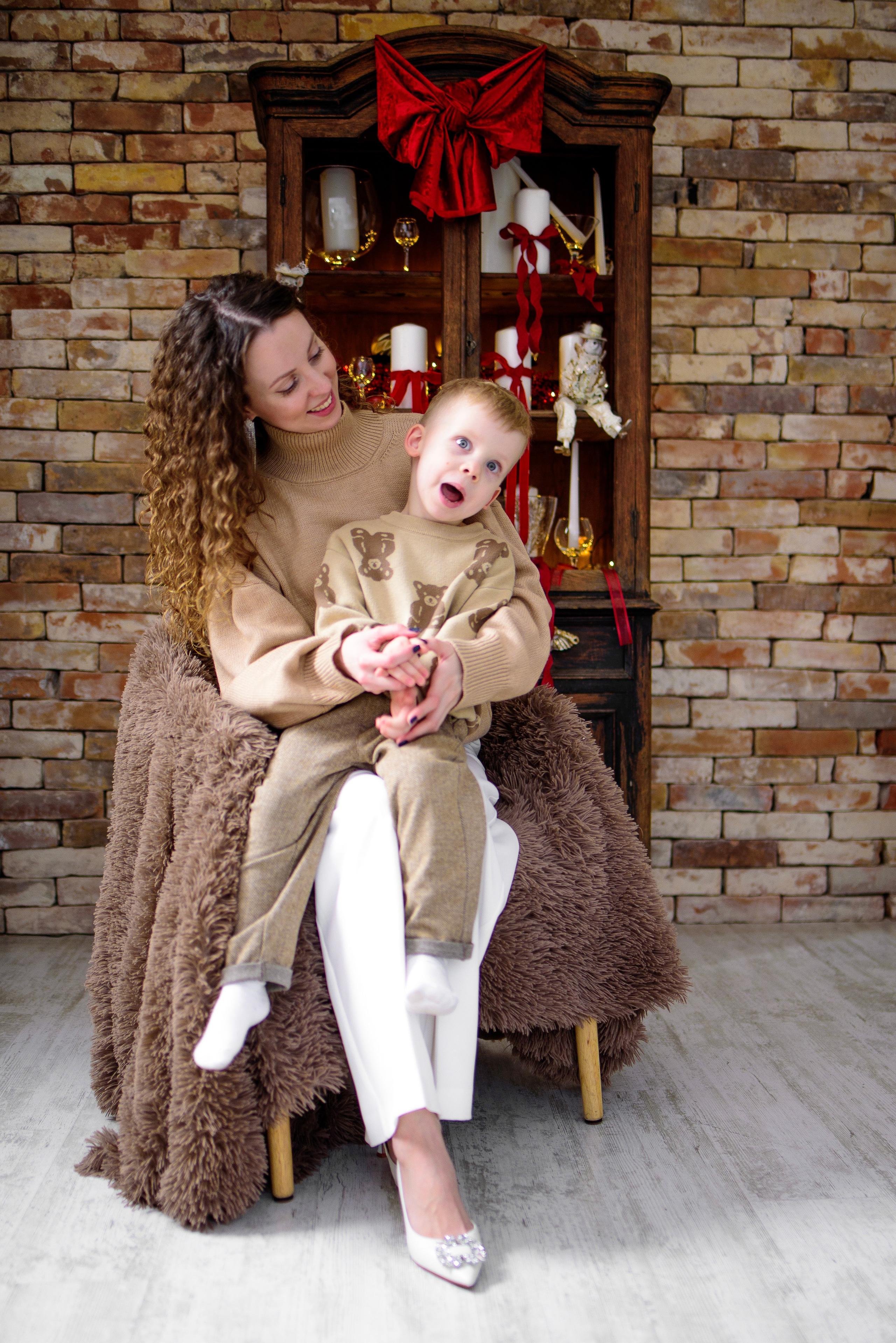 Новогодняя фотосессия Тани и Сережа (младшего). Фотограф