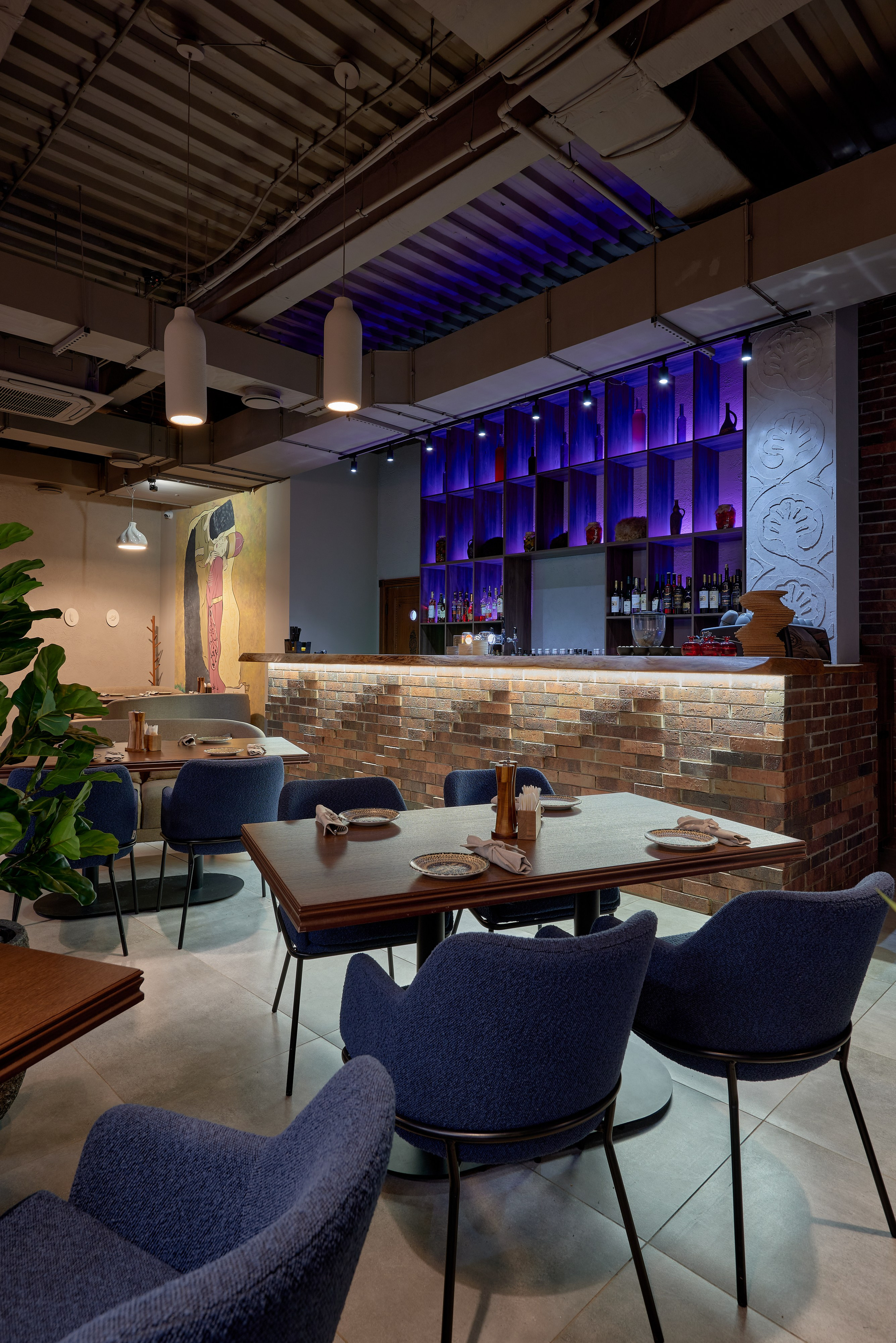 Ресторан Любимый грузинский, Магнитогорск. Абросимов Лев интерьерный и архитектурный фотограф