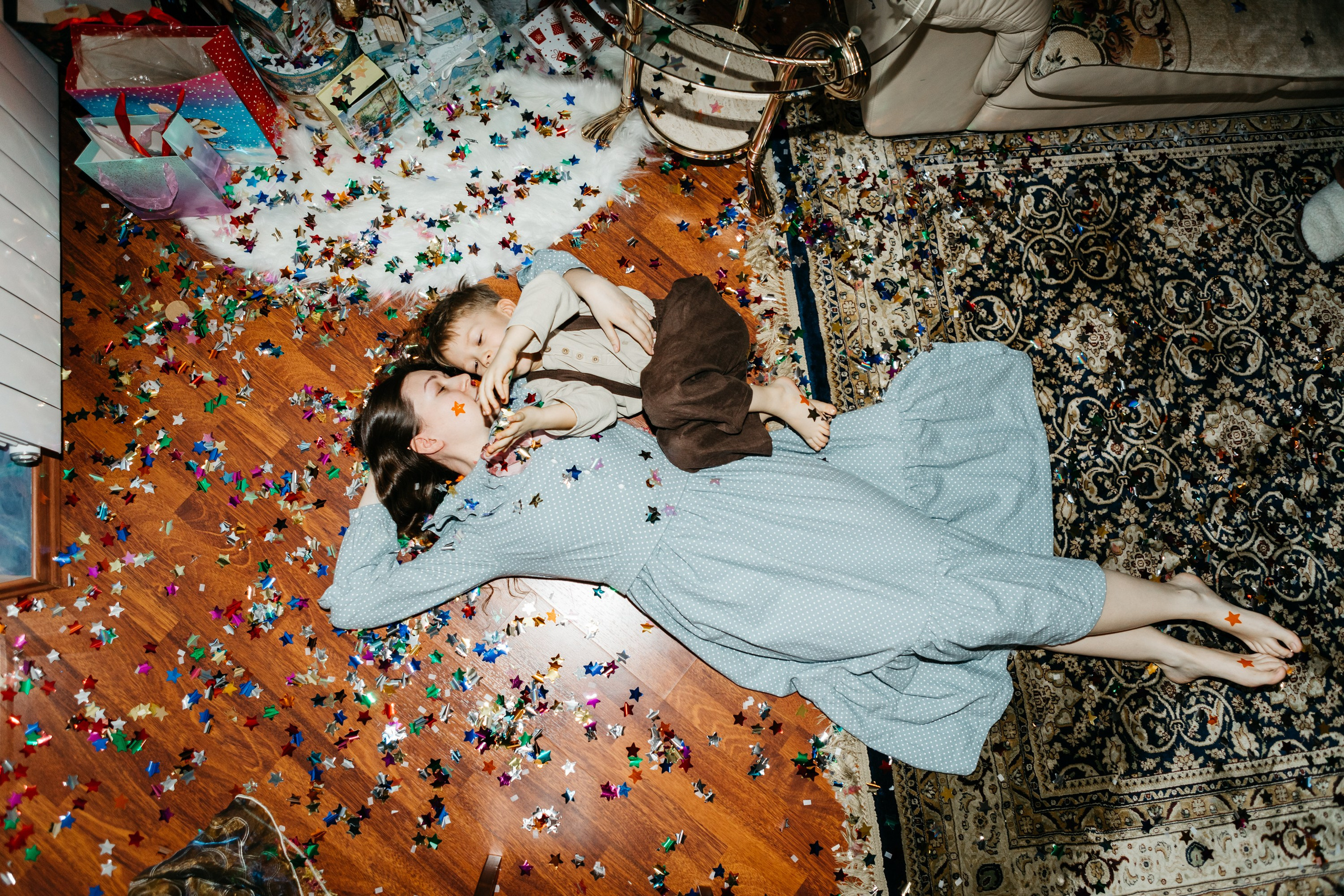 Новогодняя фотосессия дома Москва. Семейный фотограф Маша Тимофеева | Москва