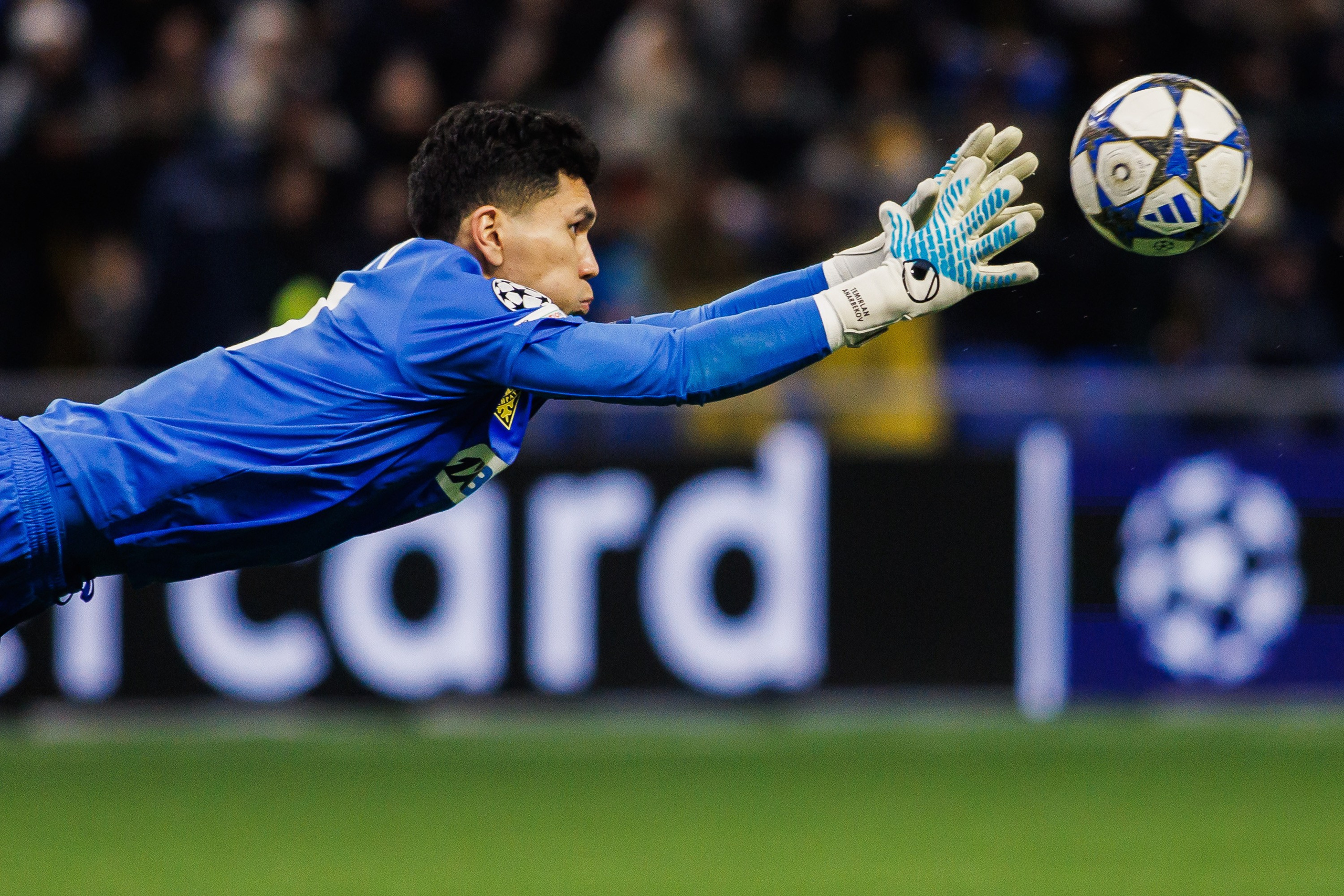 UEFA Champions League 25/26 Kairat — Olympiacos. Photographer Danil Aykin