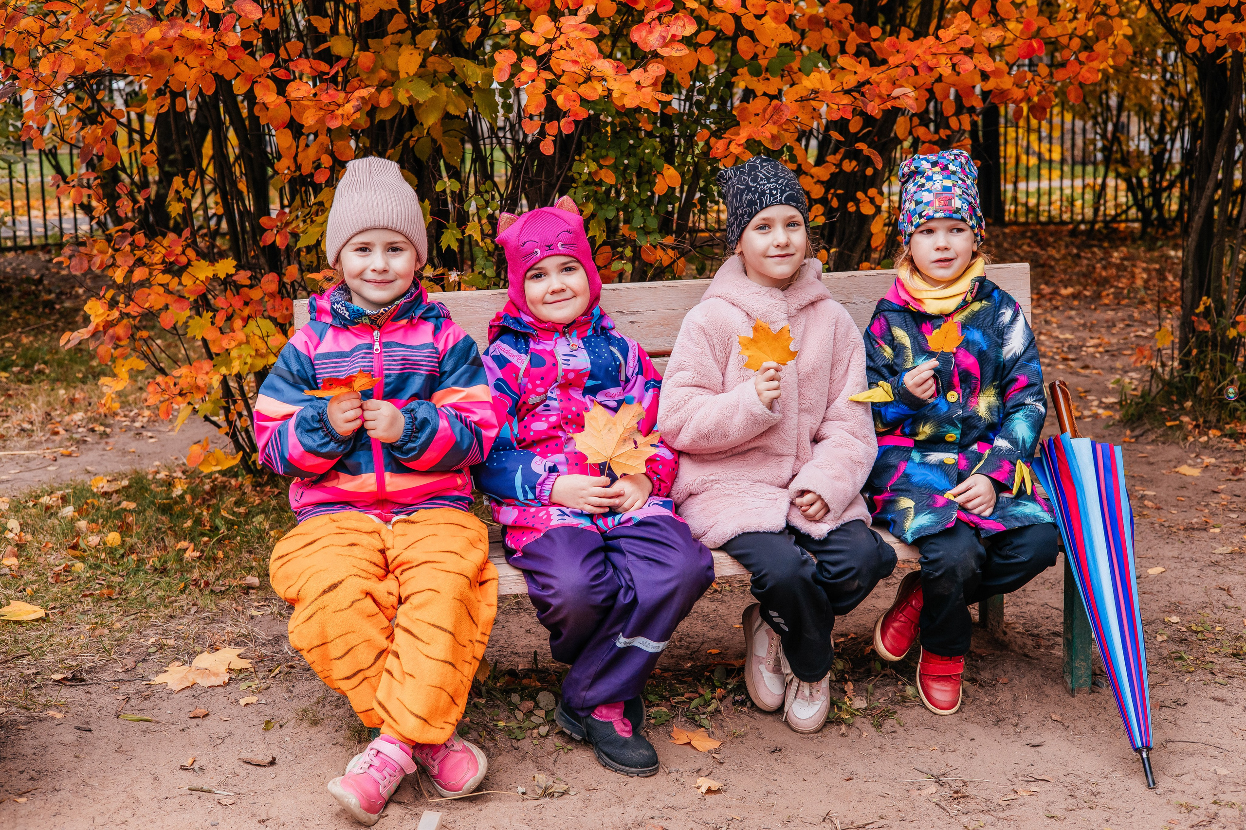 ЗОЛОТАЯ ОСЕНЬ. Фотосессия в Петергофе — фотограф Юлия Корчак