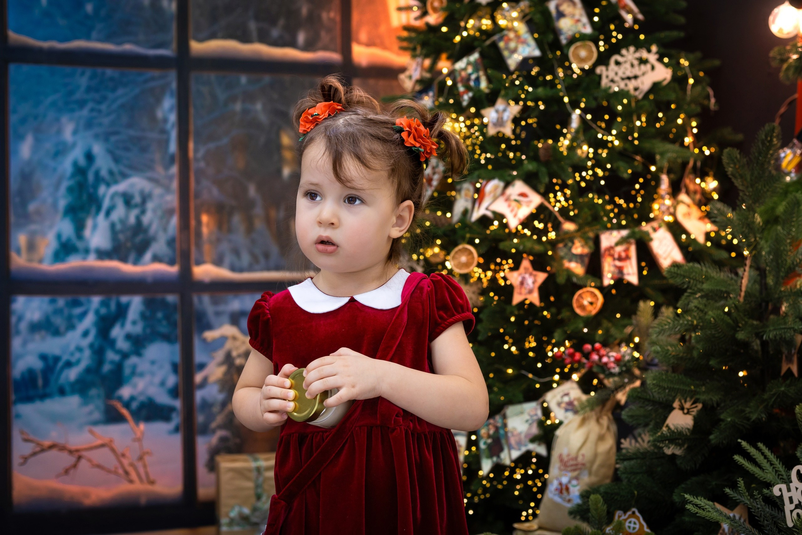 Новогодняя локация вечер. Фотостудия «Олеся». Фотостудия в г. Верхняя Пышма