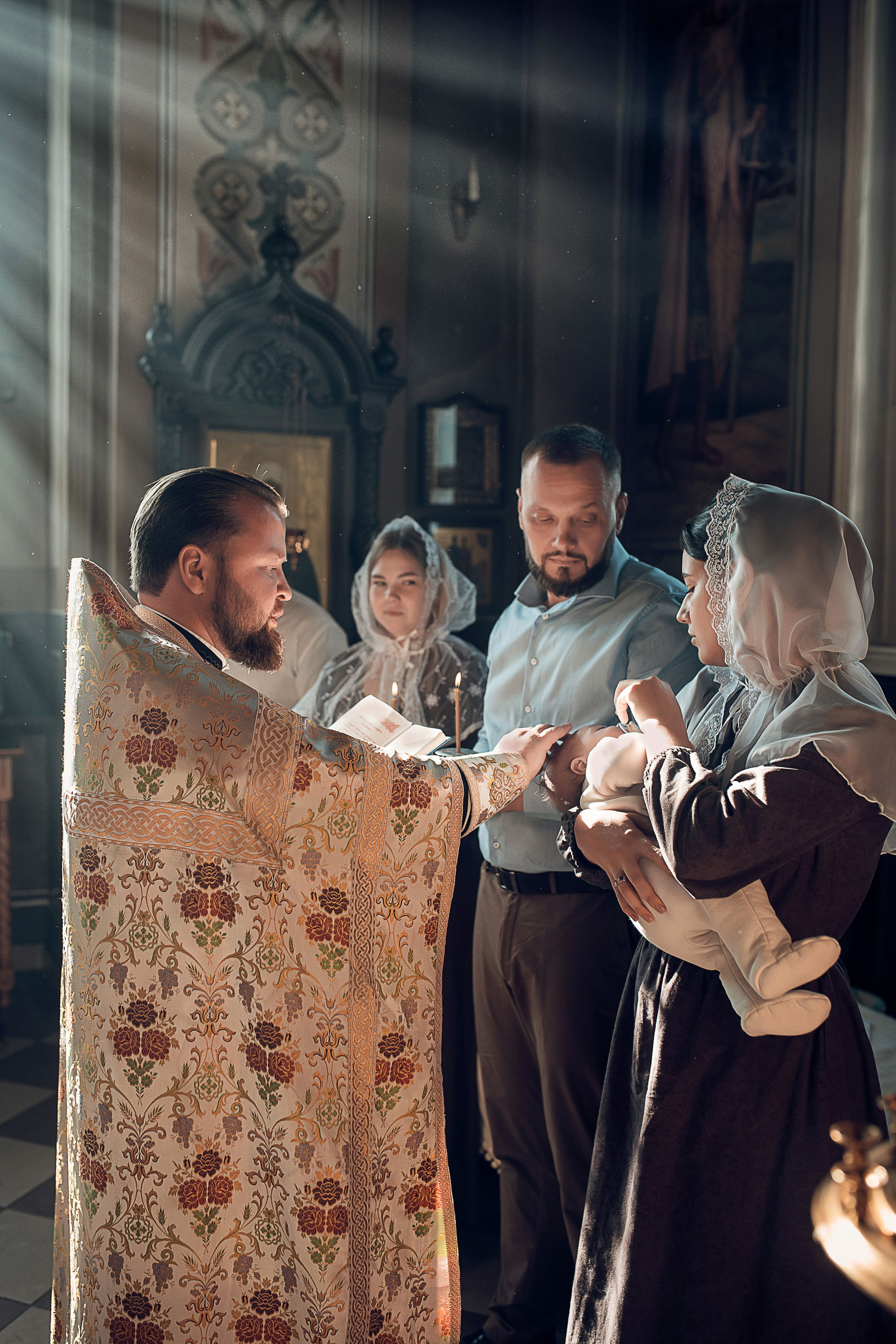 Крещение Святослава.Рахманово. Свадебный, семейный и детский фотограф в Москве и области