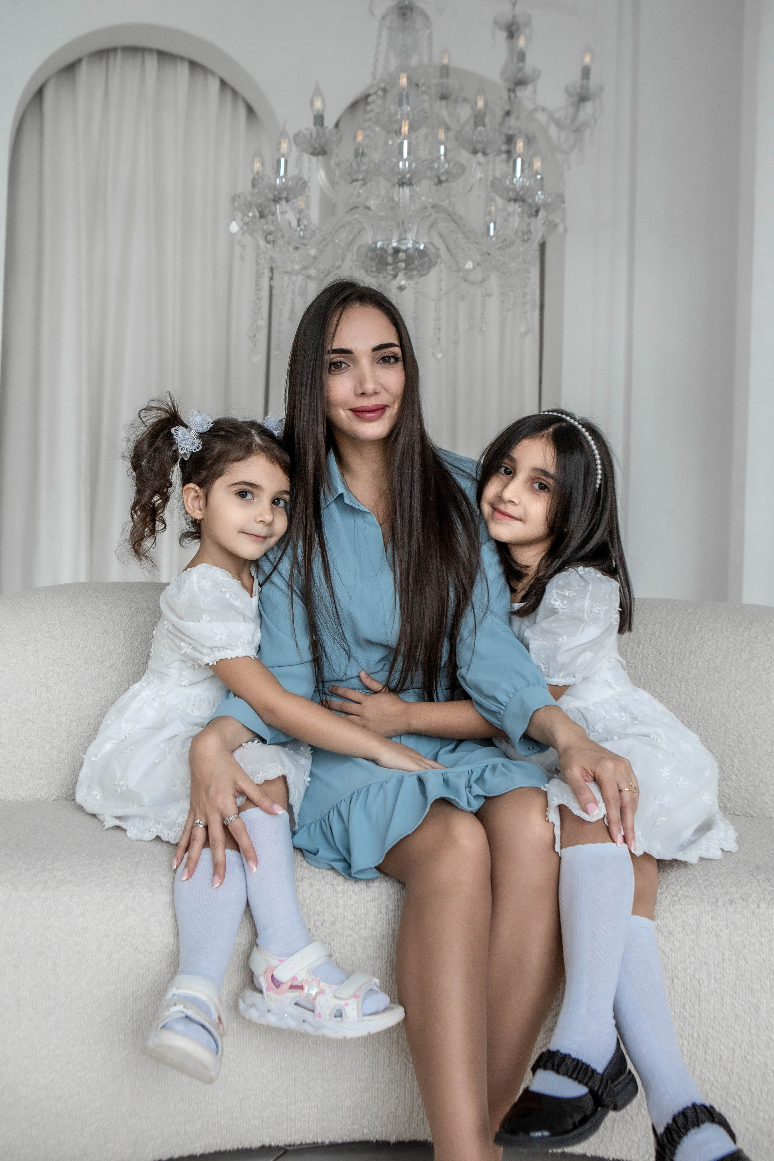 Мама и дочки. Фотограф Екатерина Голицына