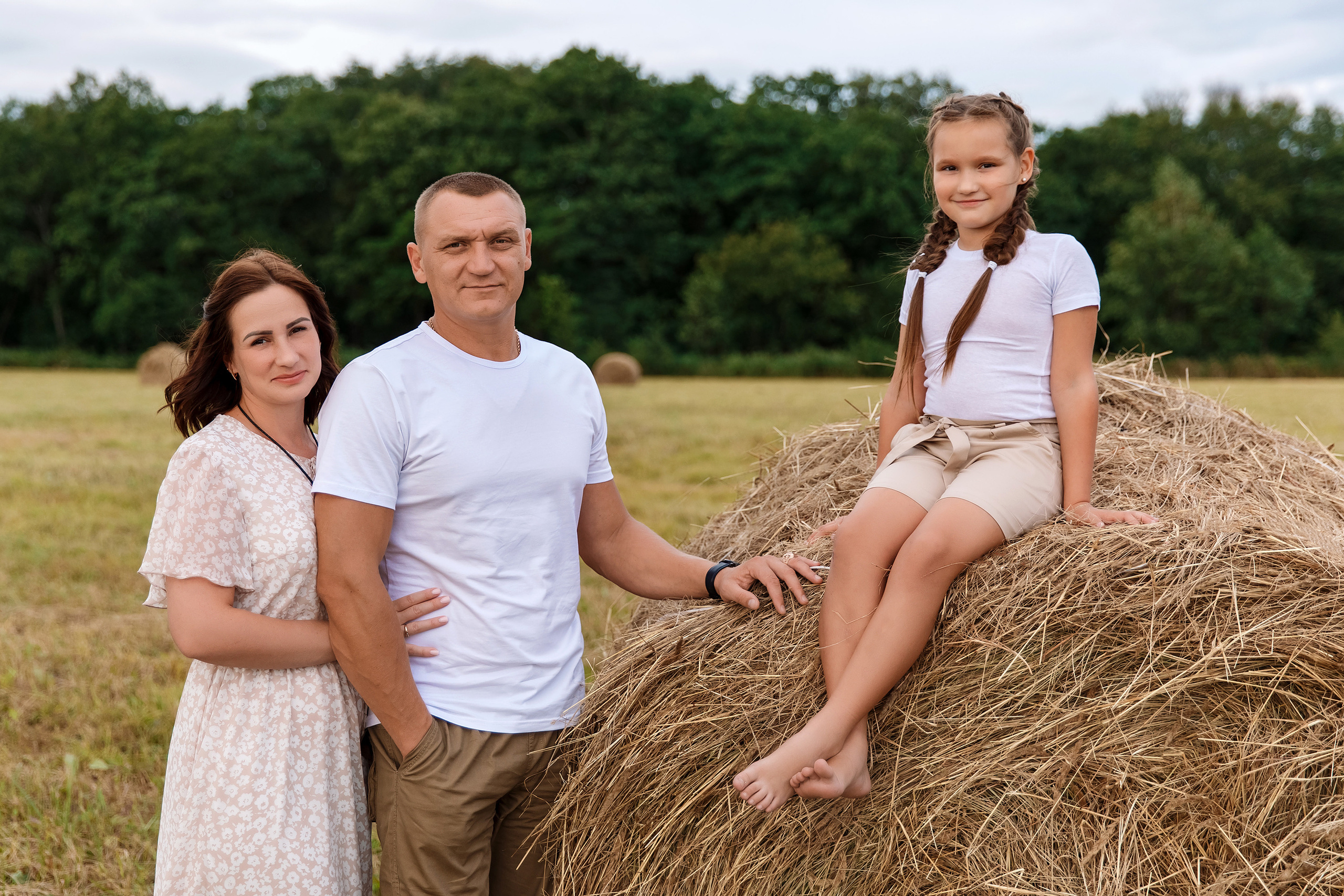 Фотосессия на сене. Фотограф Любовь Корниенко, Примоский край