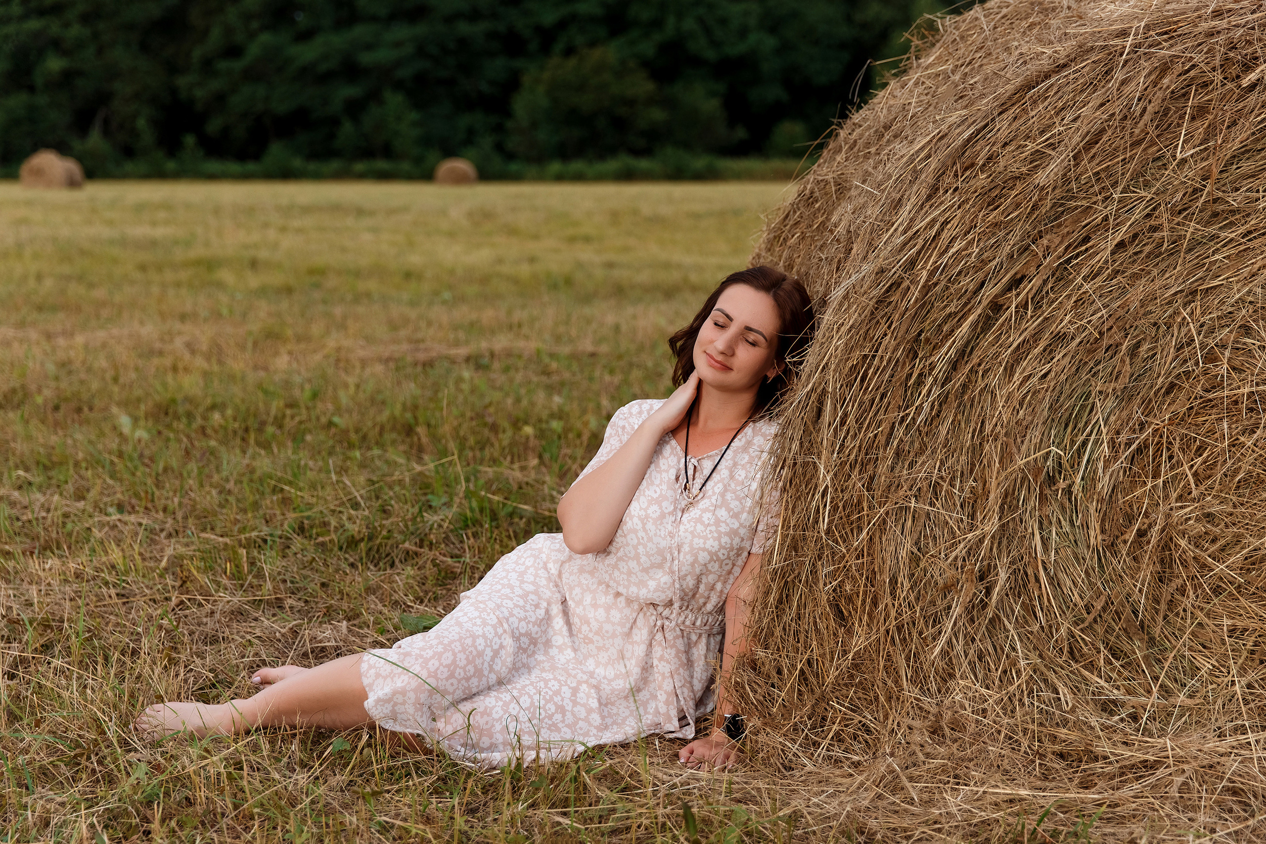 Фотосессия на сене. Фотограф Любовь Корниенко, Примоский край