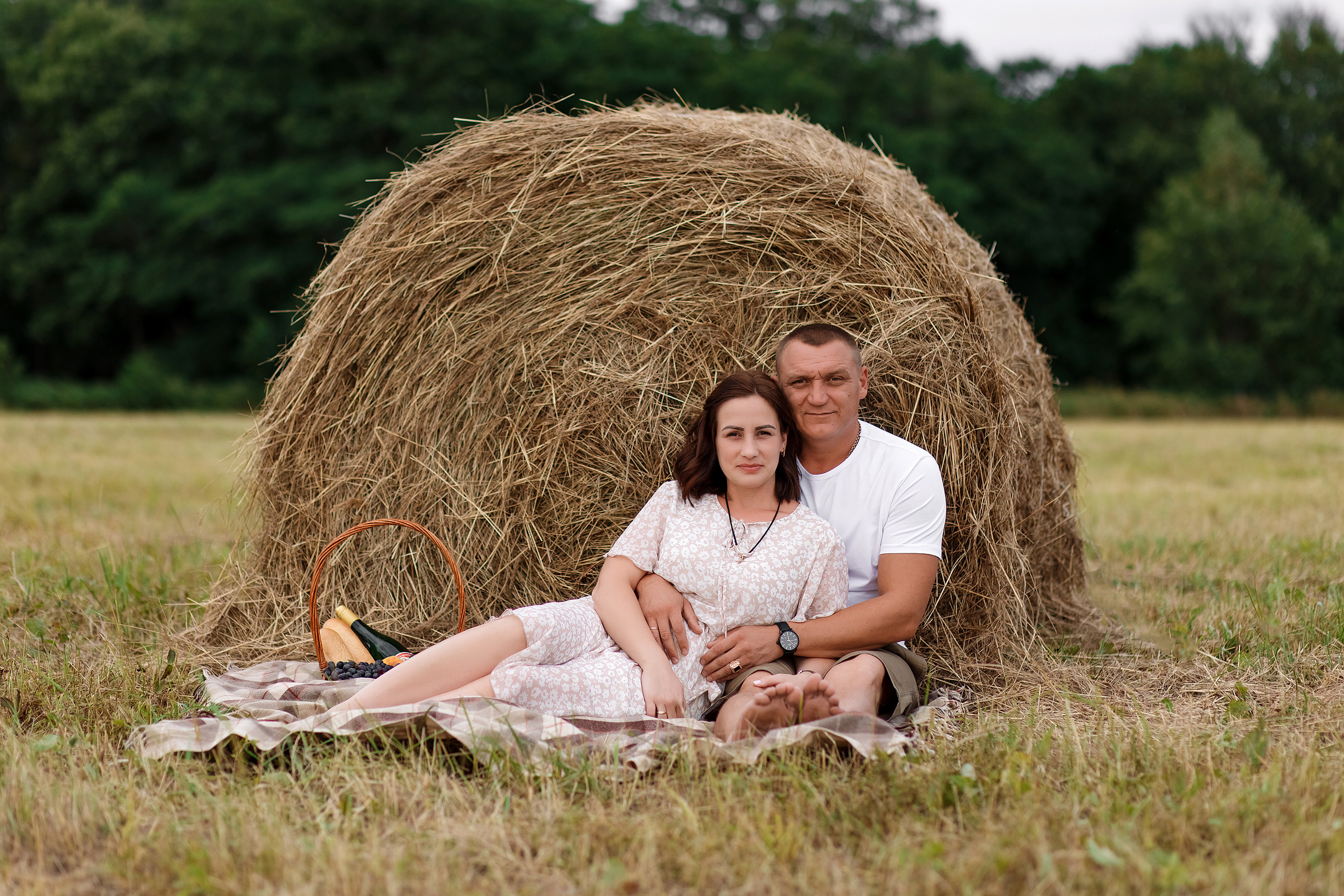 Фотосессия на сене. Фотограф Любовь Корниенко, Примоский край