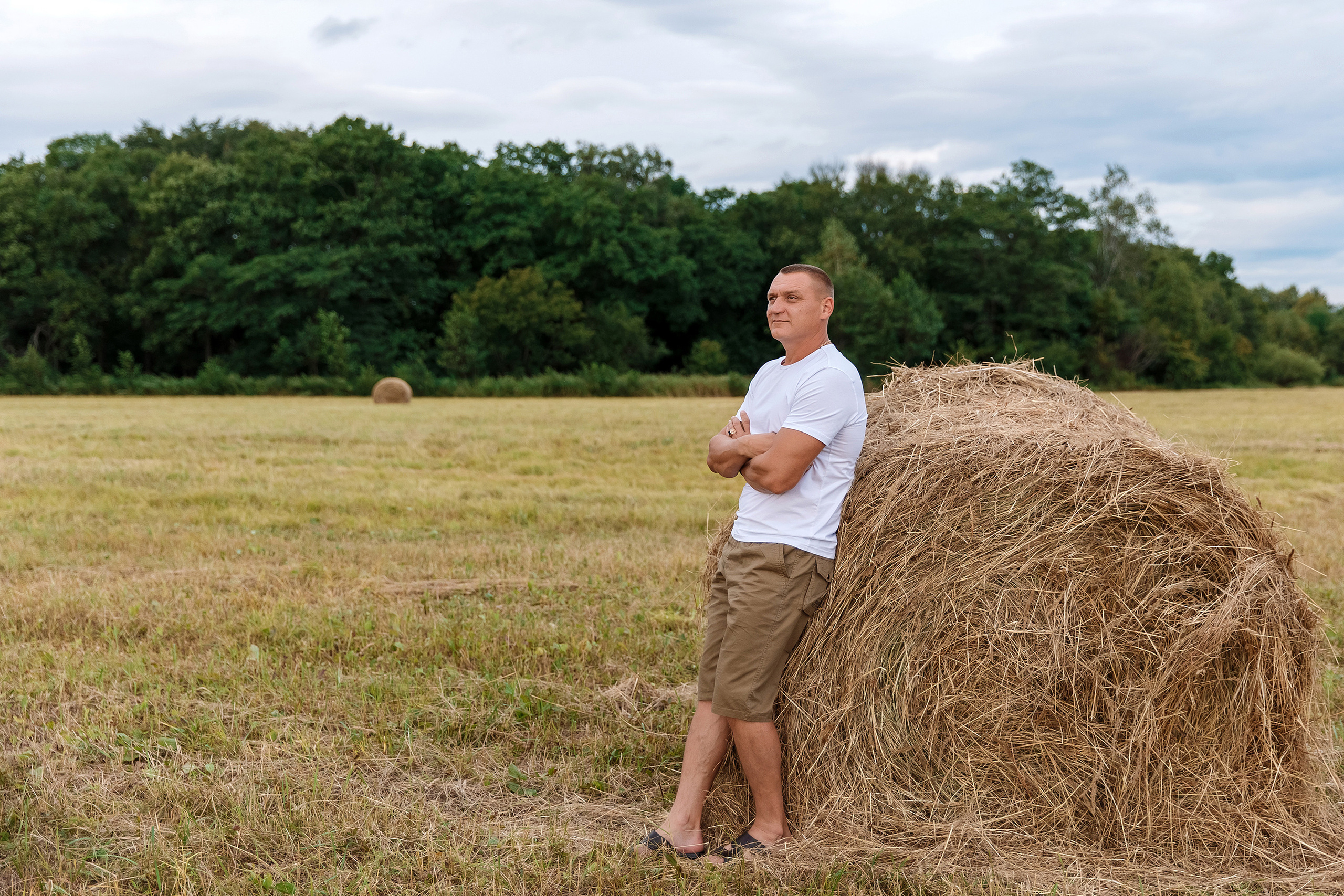 Фотосессия на сене. Фотограф Любовь Корниенко, Примоский край