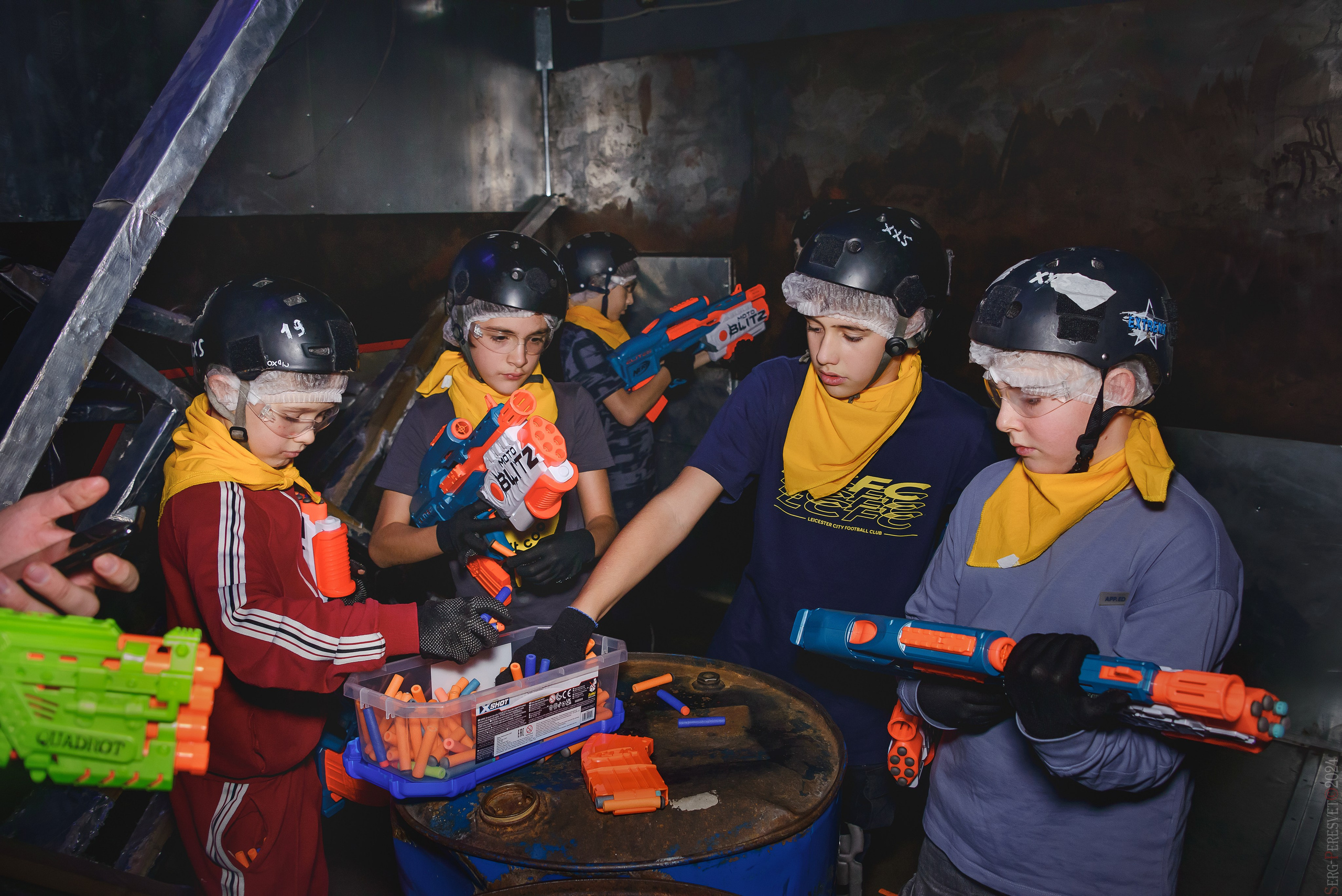 Нерф,  Детский день рождения, Лазертаг арена «Sтанция 2025», Москва. Ваш фотограф на праздник в Москве, Раменском, Жуковском, Люберцах