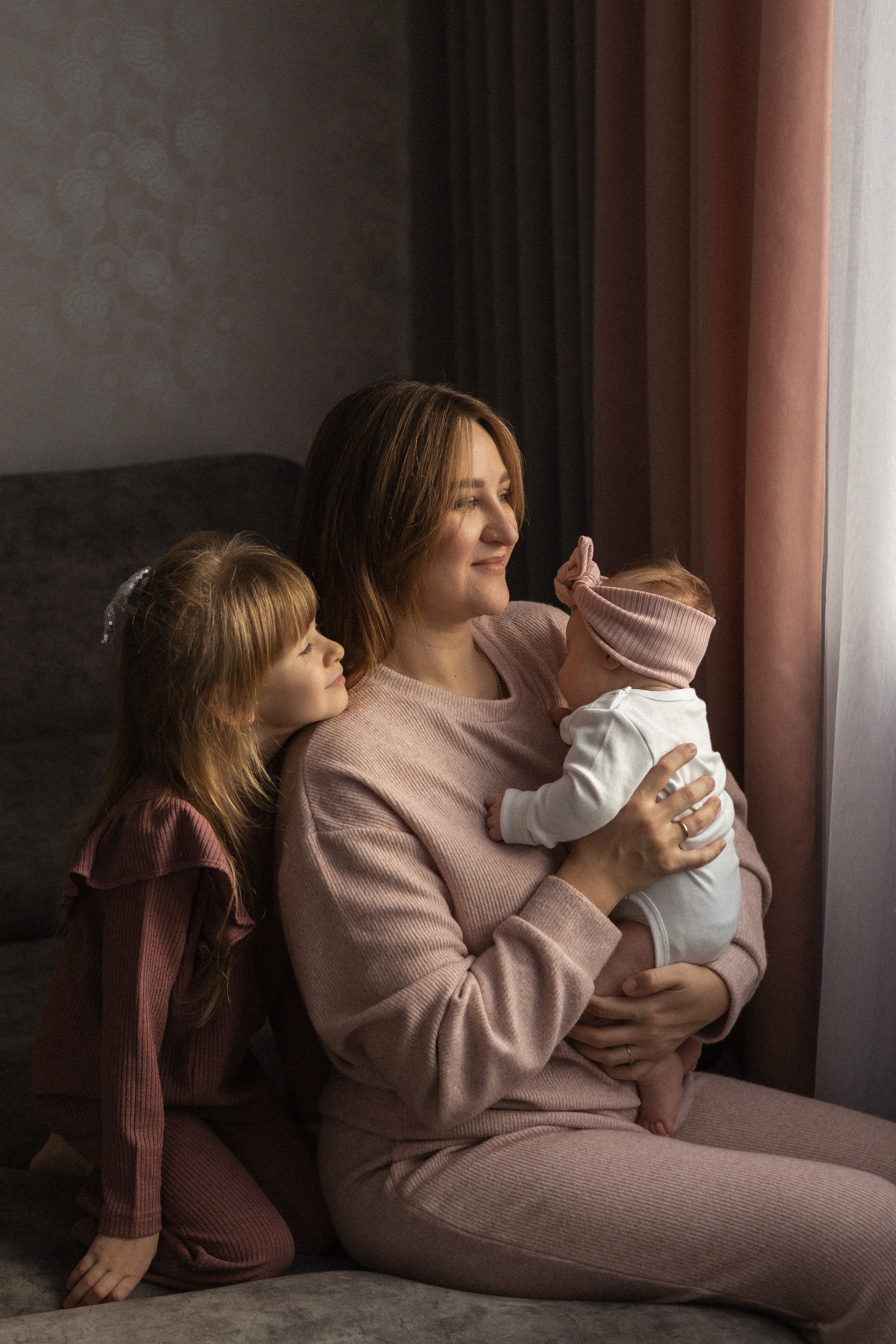 Домашняя съемка с Аней, Юрой, Машей и маленькой Верочкой. Семейный фотограф в Нижнем Новгороде Доронина Юлия