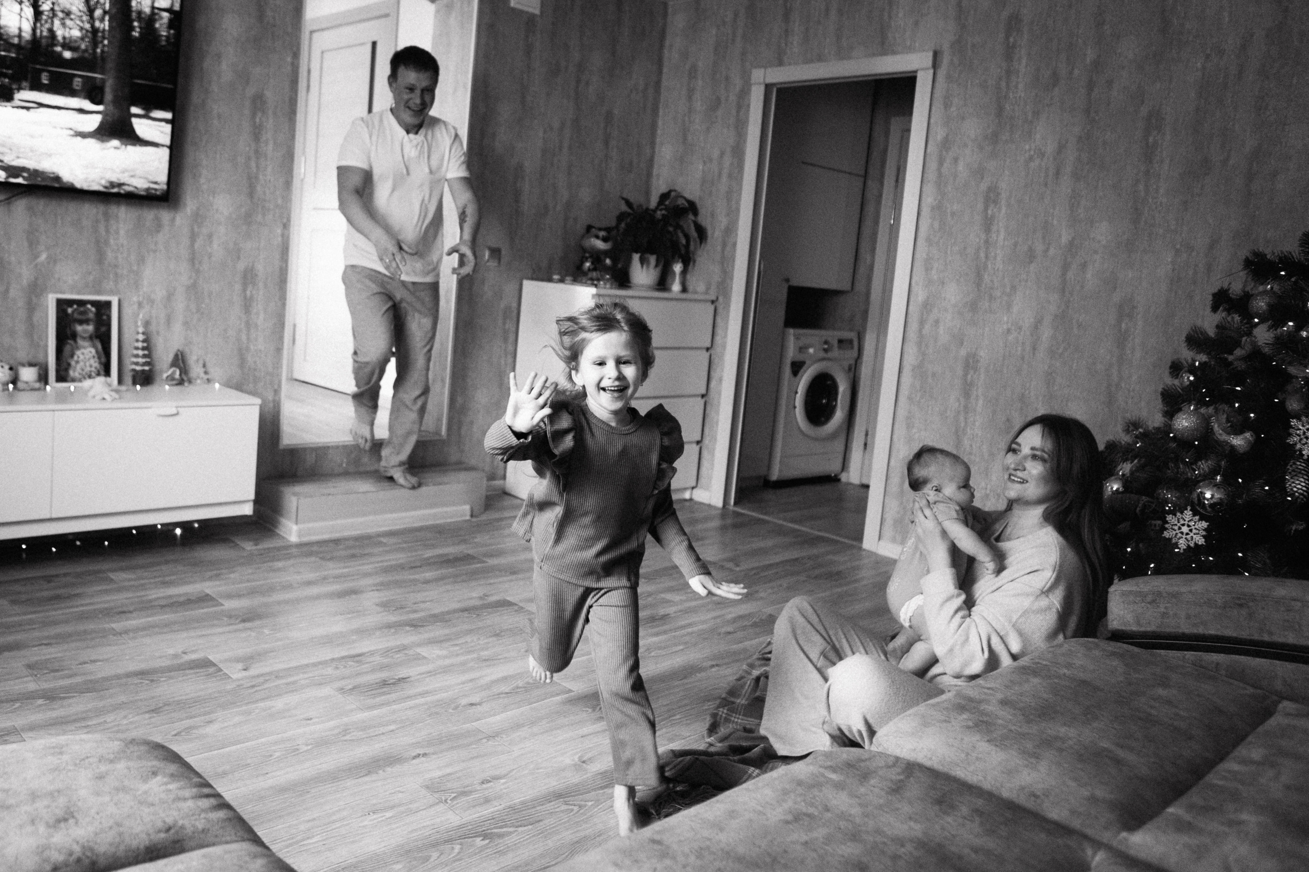 Домашняя съемка с Аней, Юрой, Машей и маленькой Верочкой. Семейный фотограф в Нижнем Новгороде Доронина Юлия