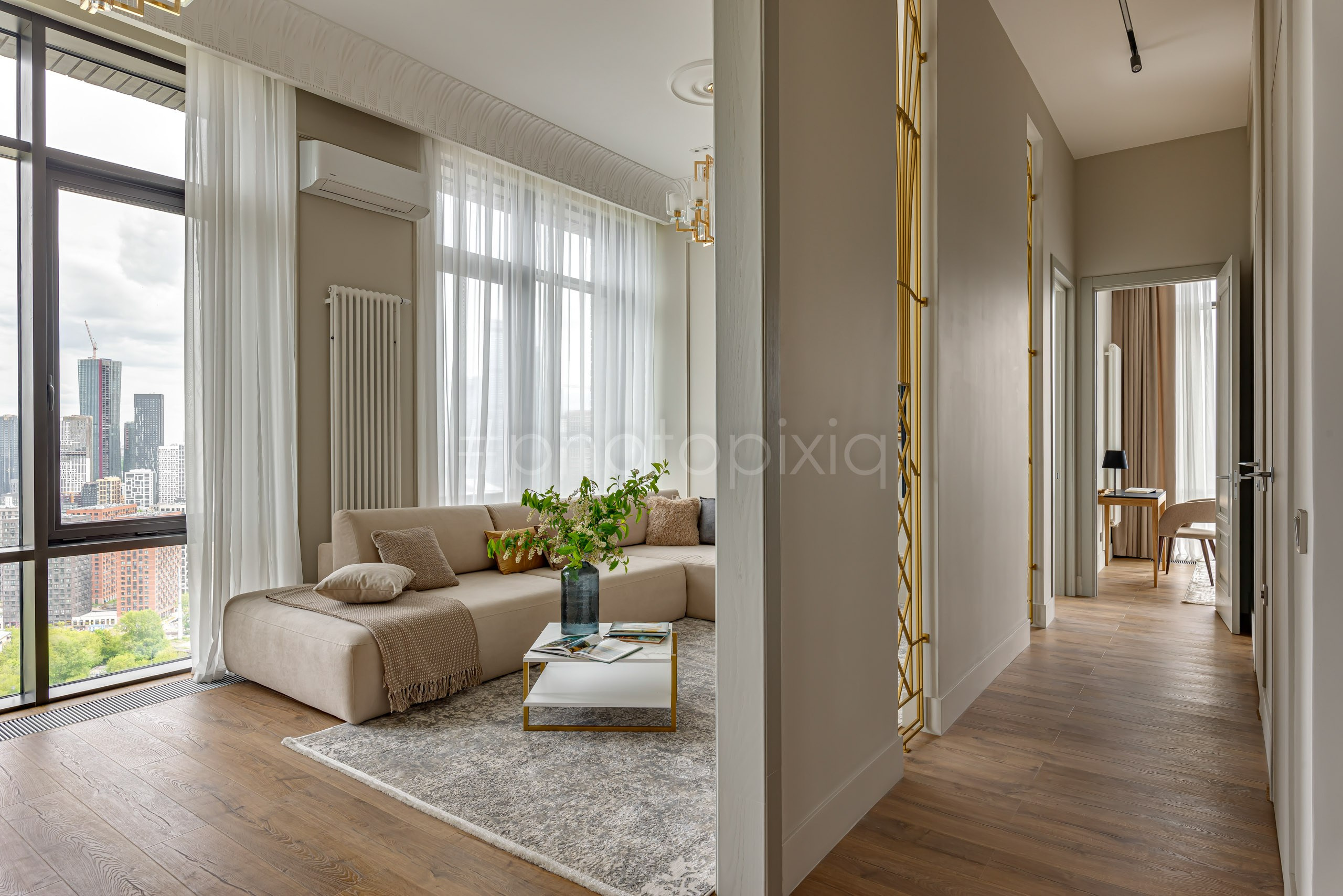 Интерьерная съёмка квартиры в Фили Сити. Интерьерная съёмка и виртуальные туры — Интерьерный фотограф Кузнецов Сергей (photopixiq)