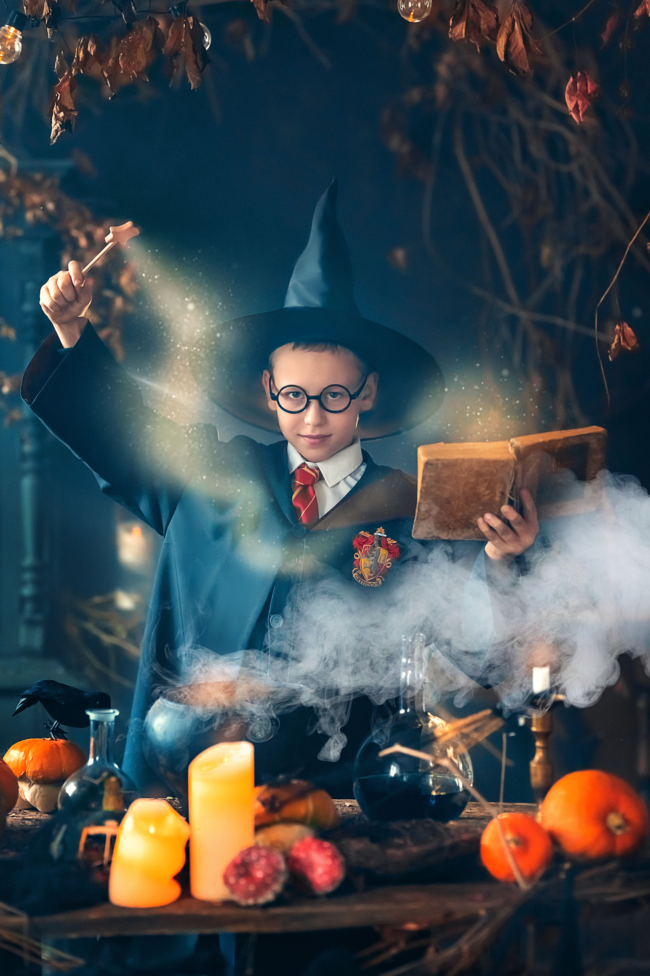 В стиле Гарри Поттера и ведьм (студия Винтаж рум). Елена Чернигина семейный и детский фотограф в Нижнем Новгороде и Бор