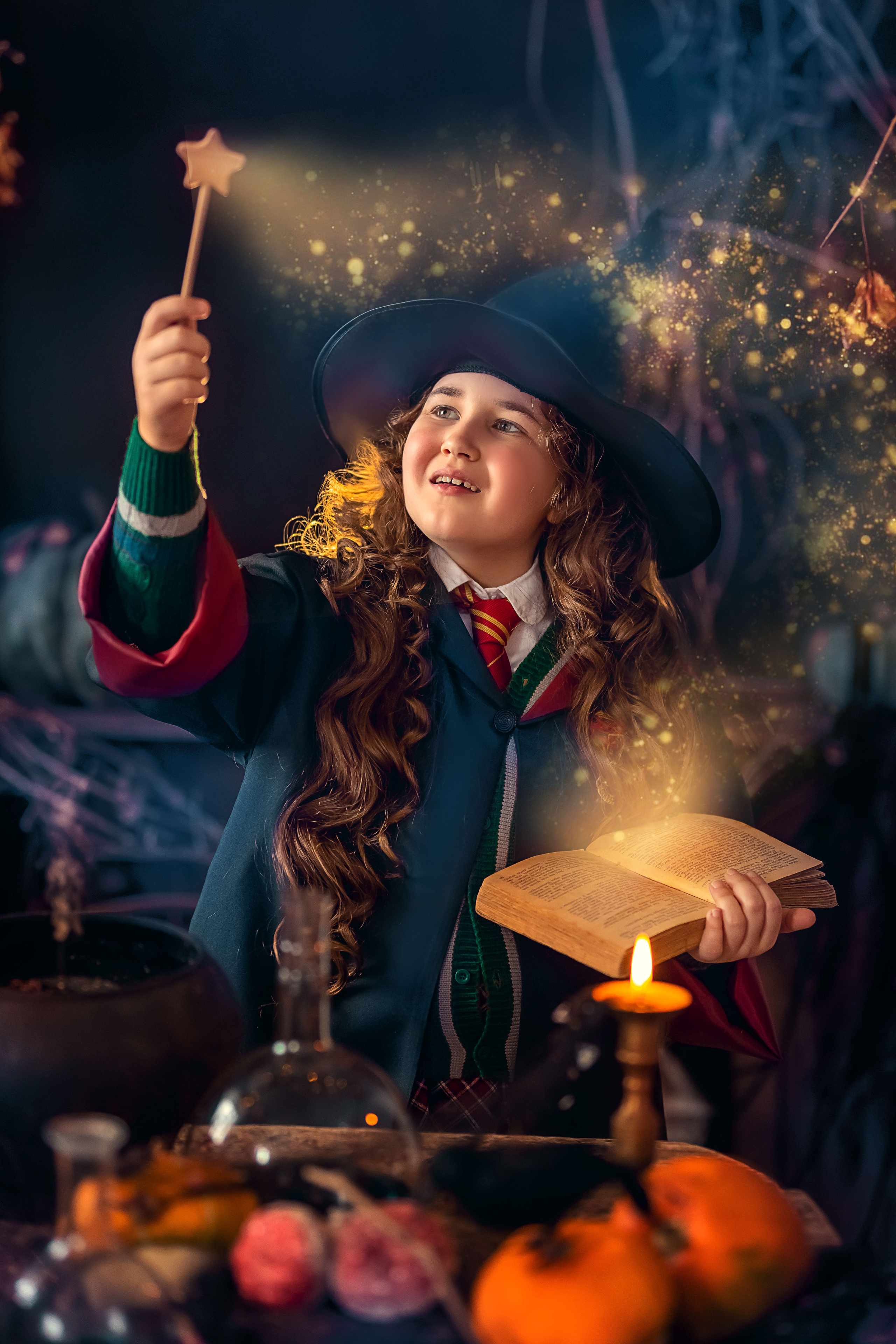 В стиле Гарри Поттера и ведьм (студия Винтаж рум). Елена Чернигина семейный и детский фотограф в Нижнем Новгороде и Бор