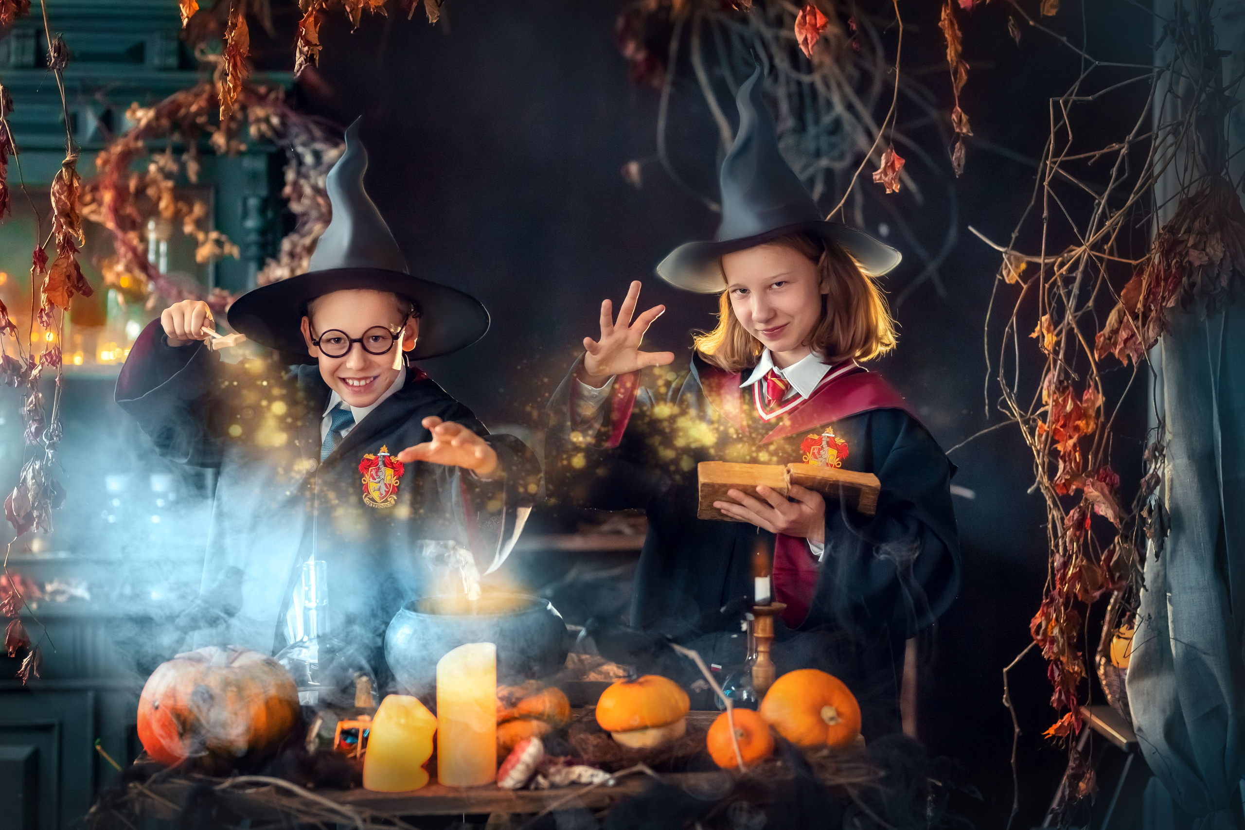 В стиле Гарри Поттера и ведьм (студия Винтаж рум). Елена Чернигина семейный и детский фотограф в Нижнем Новгороде и Бор