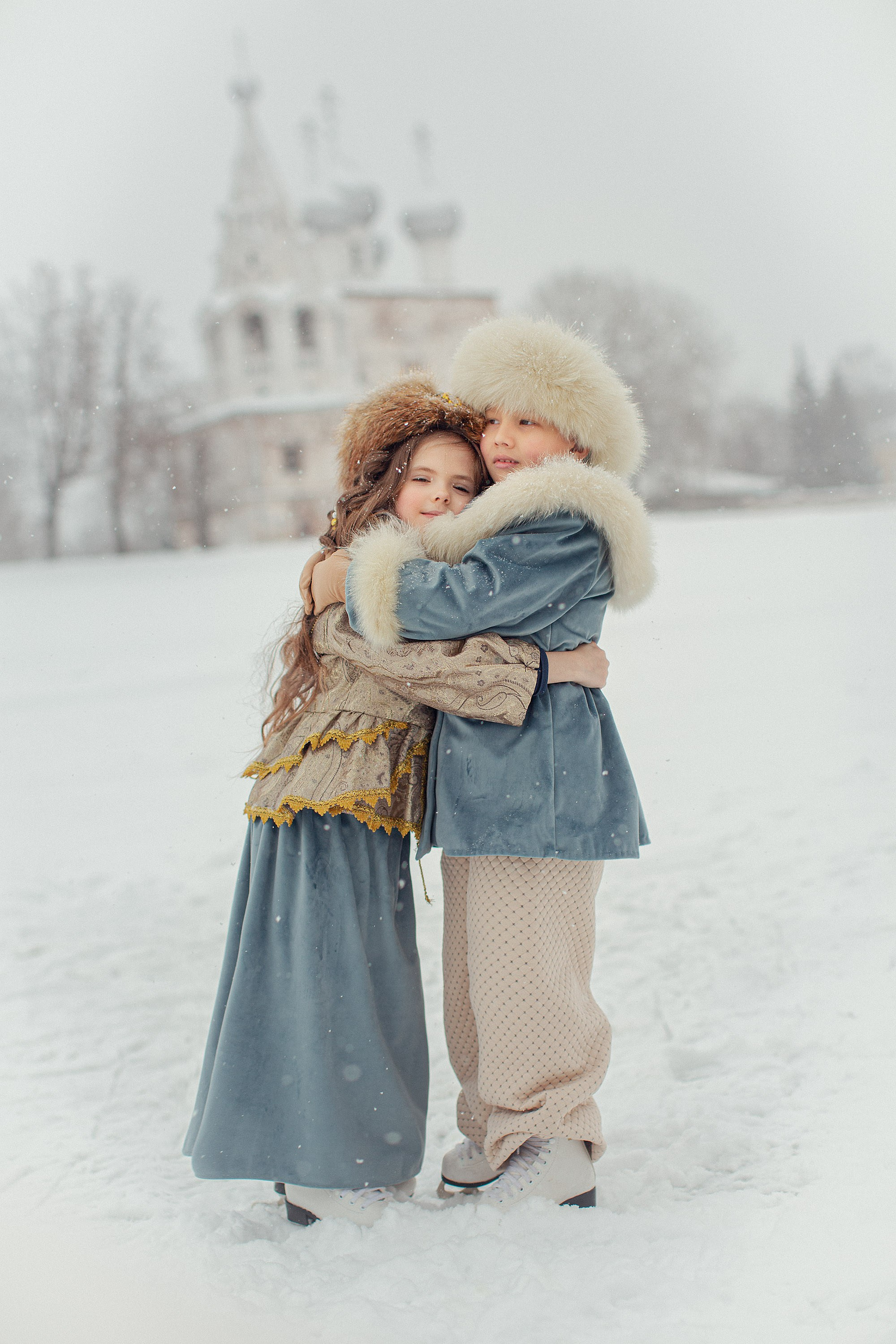 Фотосессия по мотивам Серебряные коньки. Семейный фотограф Татьяна Надеждина | Москва, Московская область, Ярославль