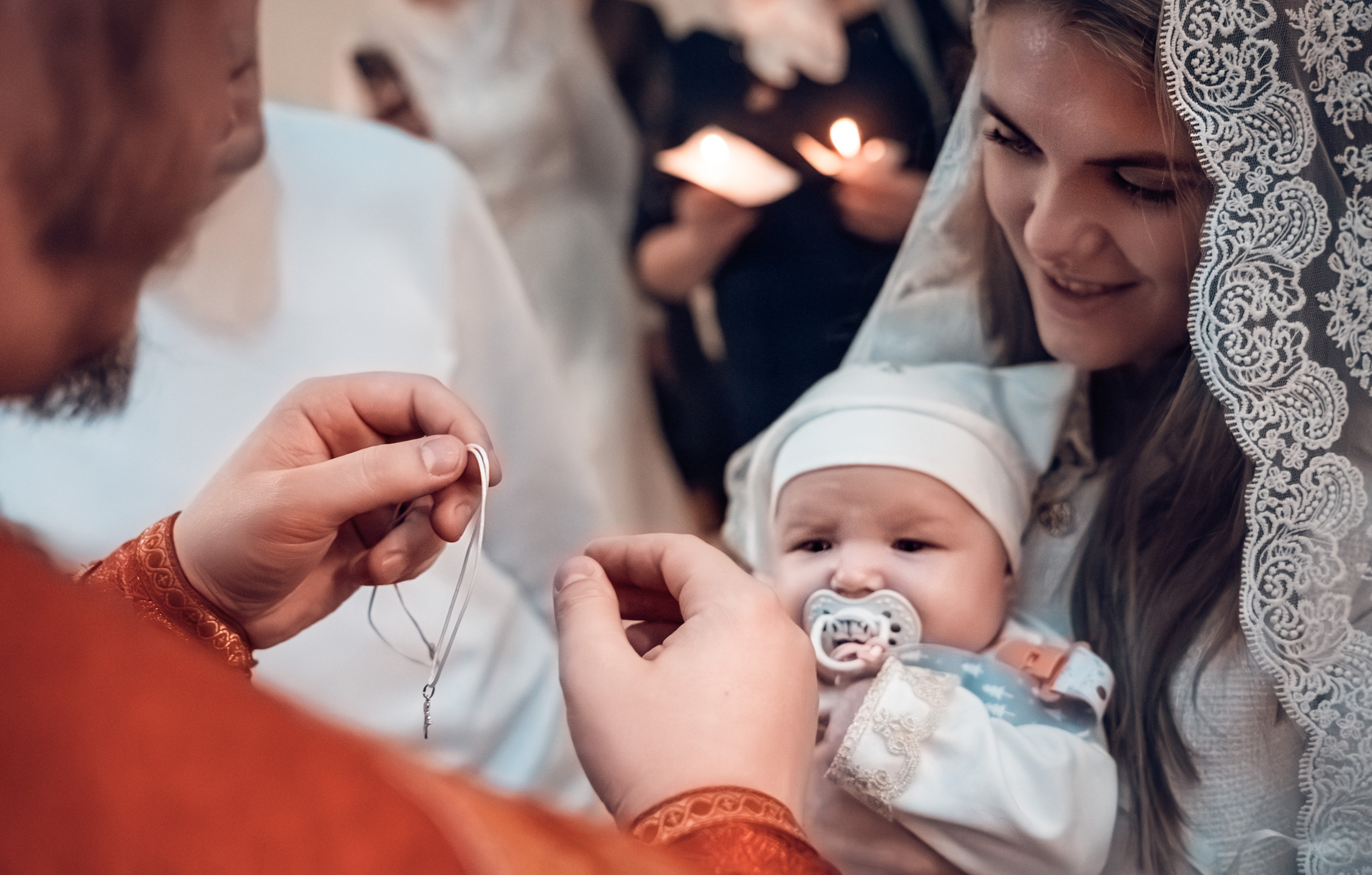 Крещение Александра и Варвары