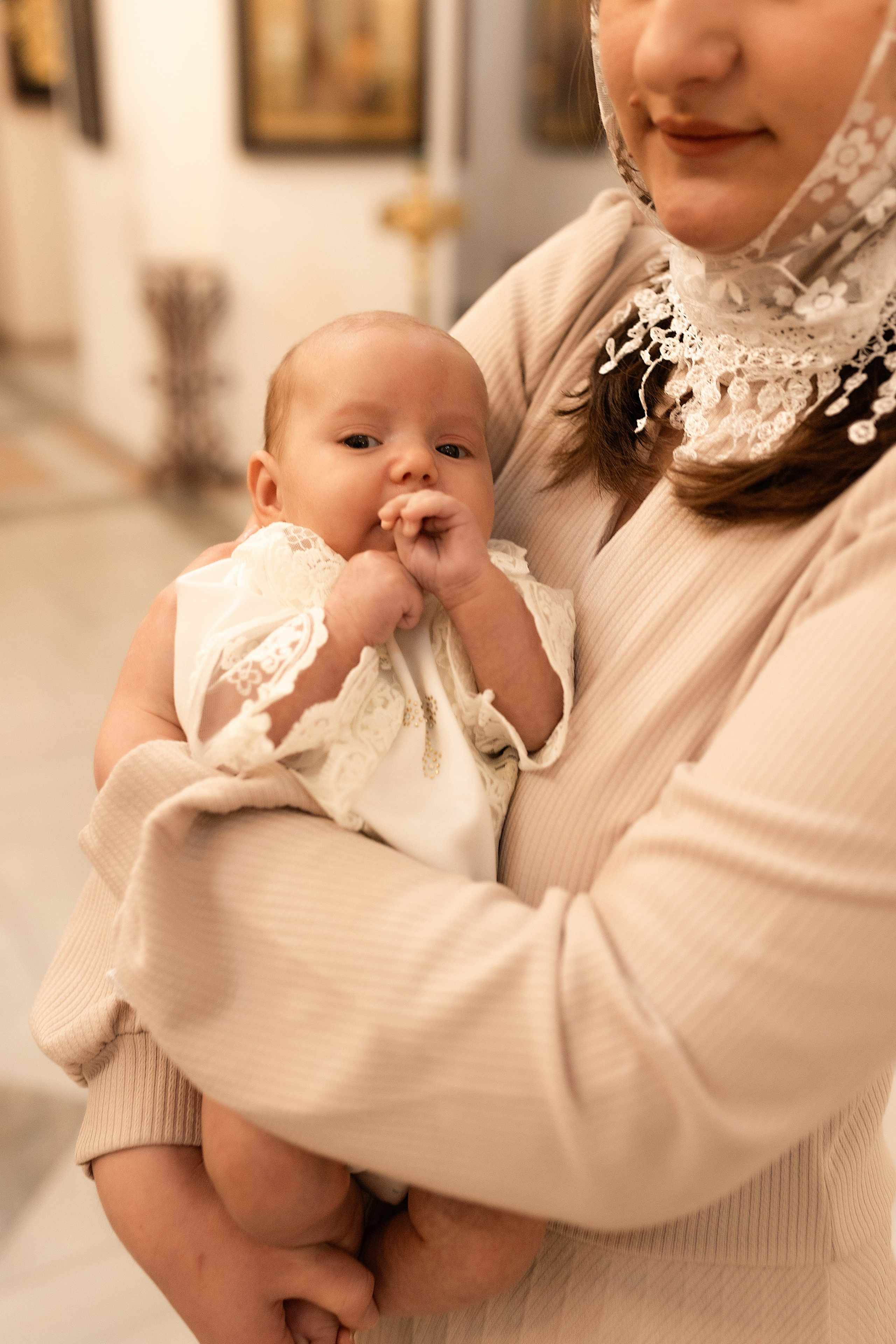 Таинство крещения Алисы. Фотограф в Железнодорожном и Балашихе